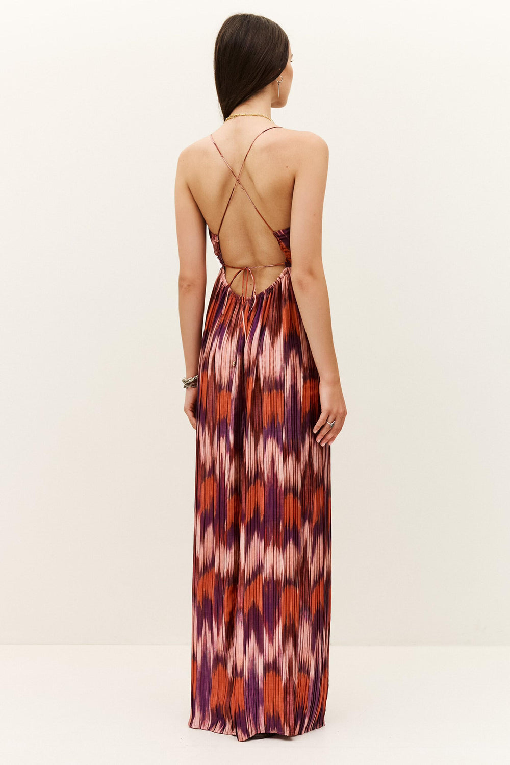Patterned Maxi Dress Anaelle Orange