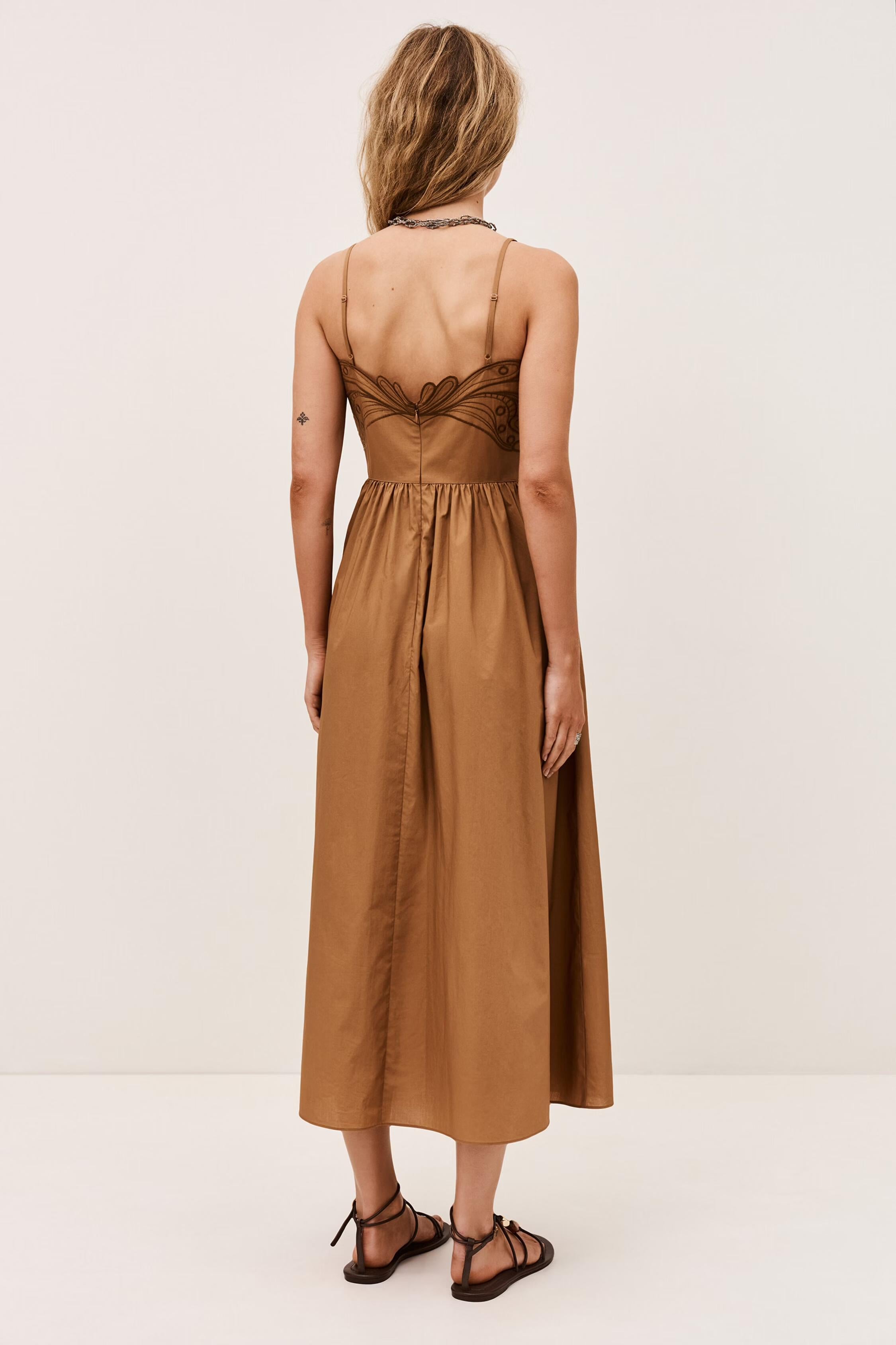 Midi Dress Romi Brown