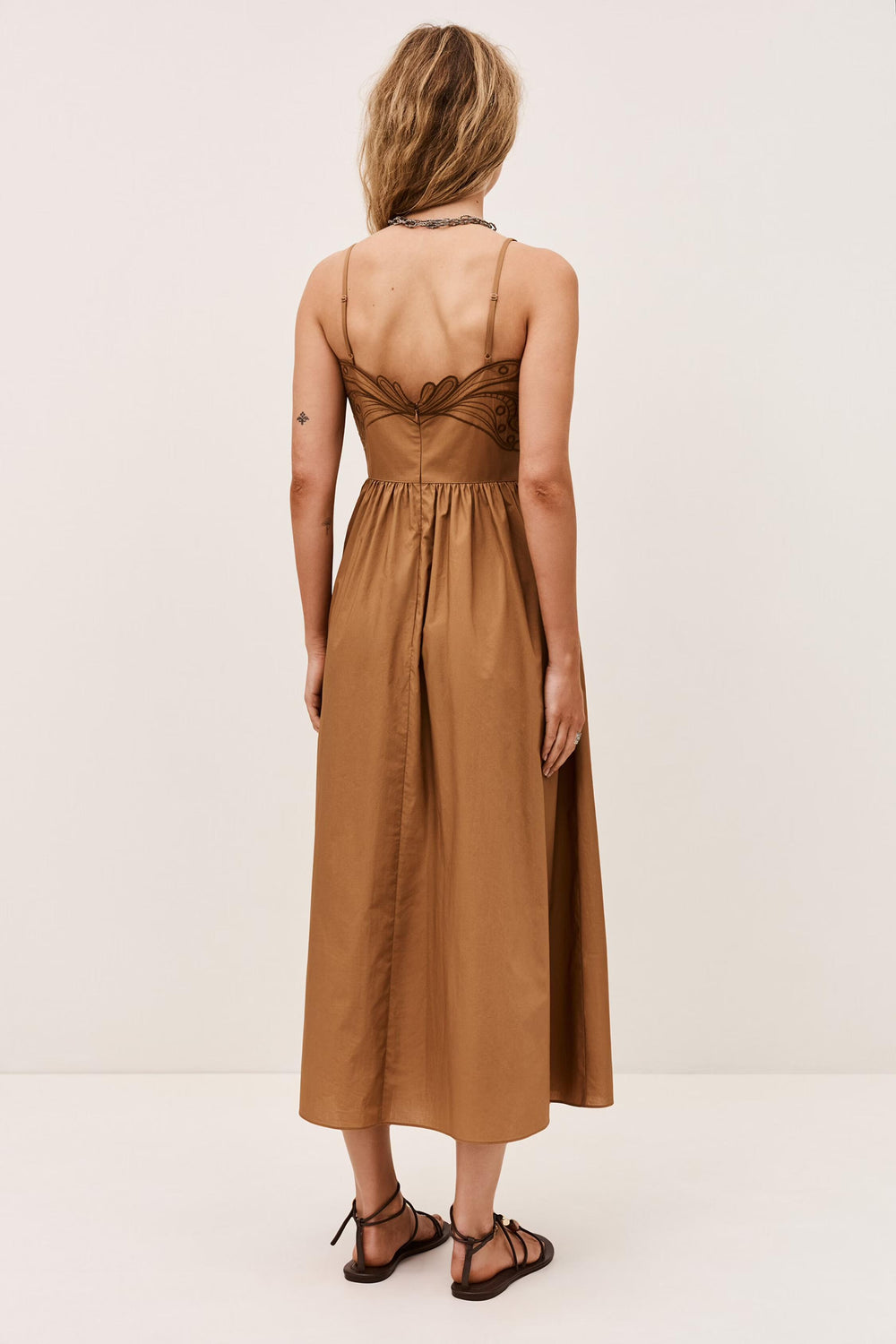 Midi Dress Romi Brown
