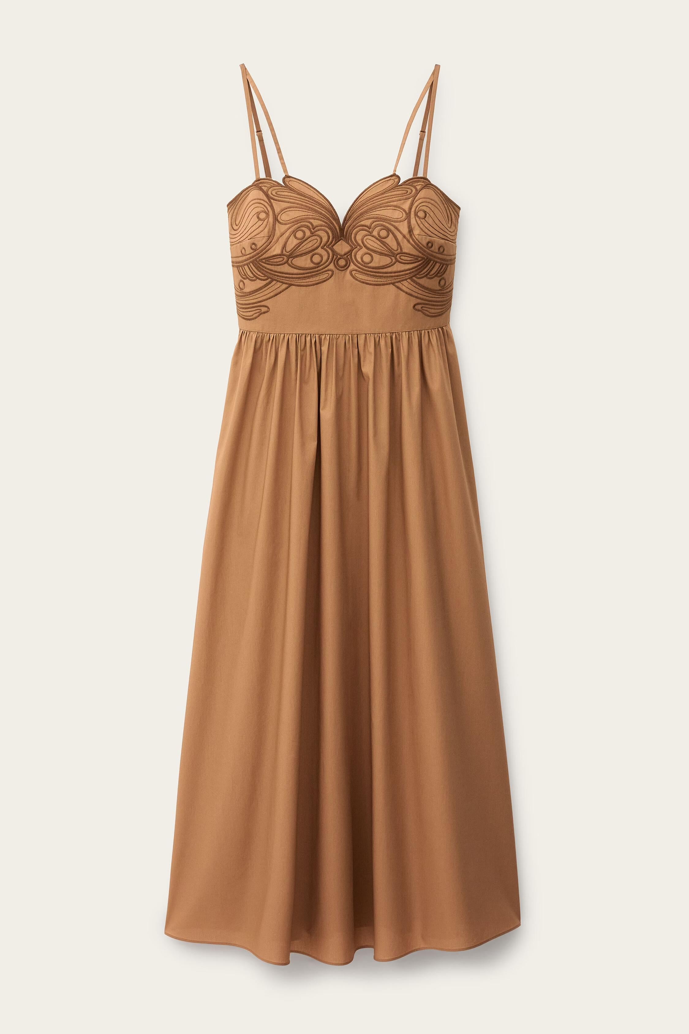 Midi Dress Romi Brown
