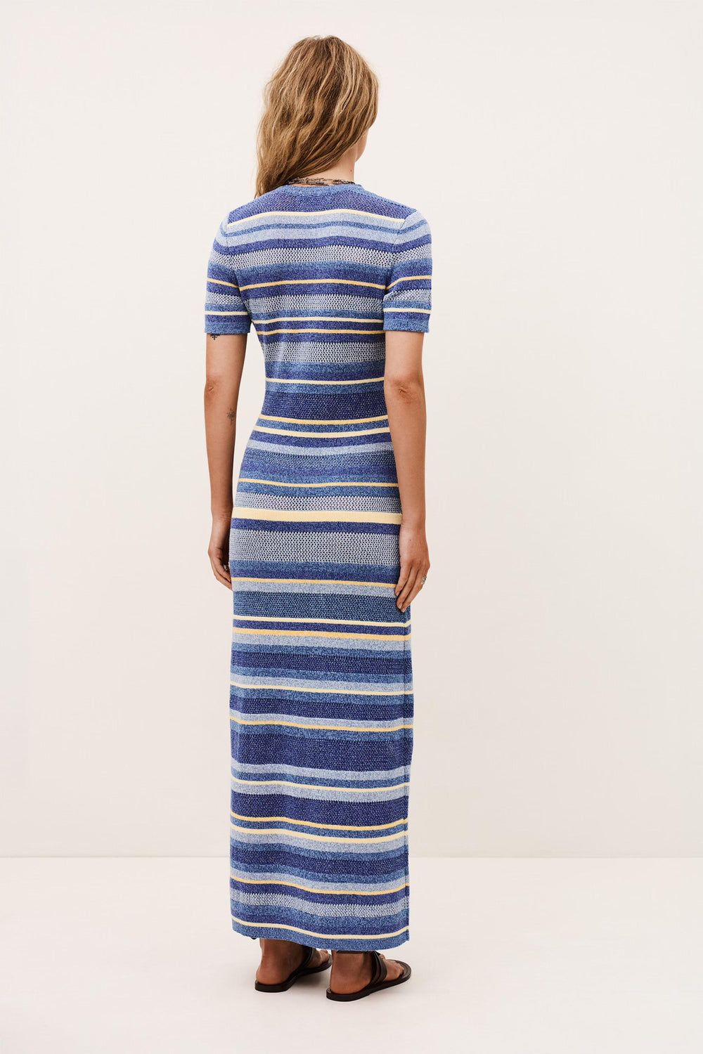 Striped Knitted Maxi Dress Tonnie Multicolored