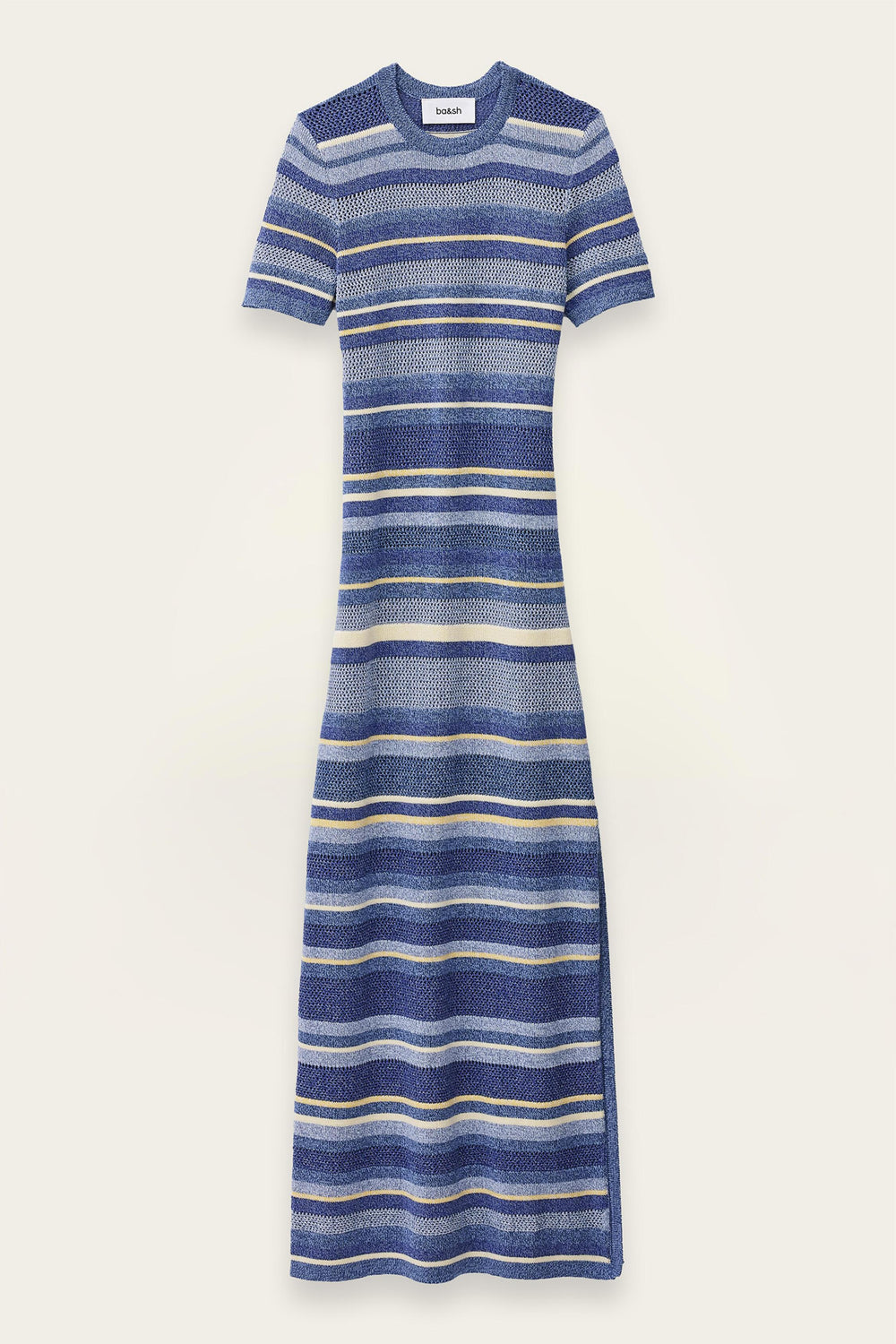 Striped Knitted Maxi Dress Tonnie Multicolored