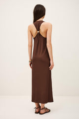 Jersey Maxi Dress Naora Brown