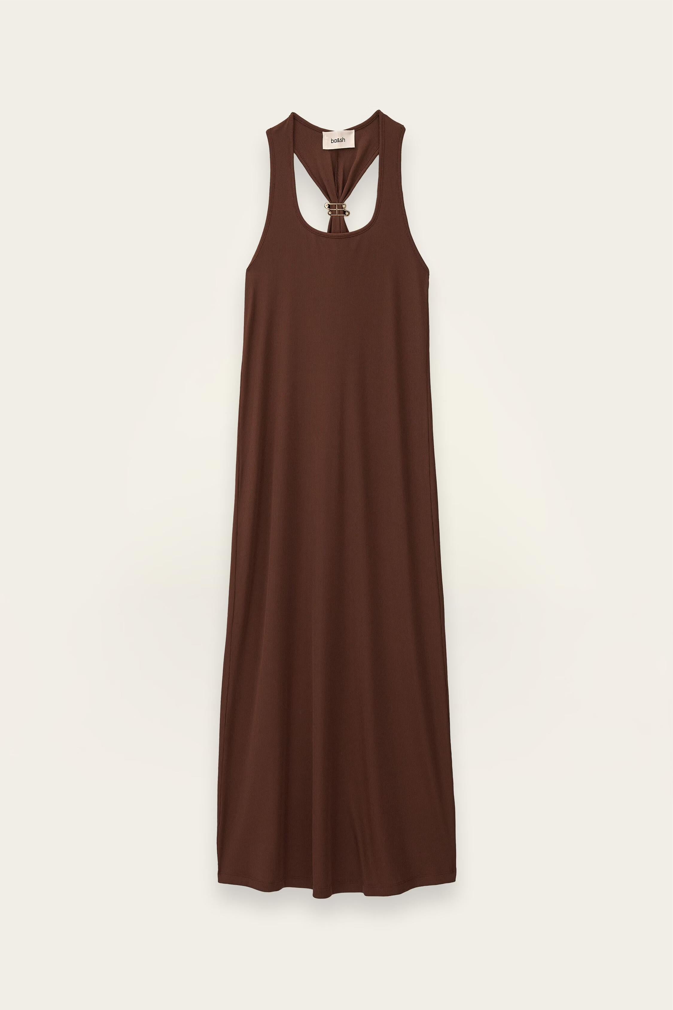 Jersey Maxi Dress Naora Brown