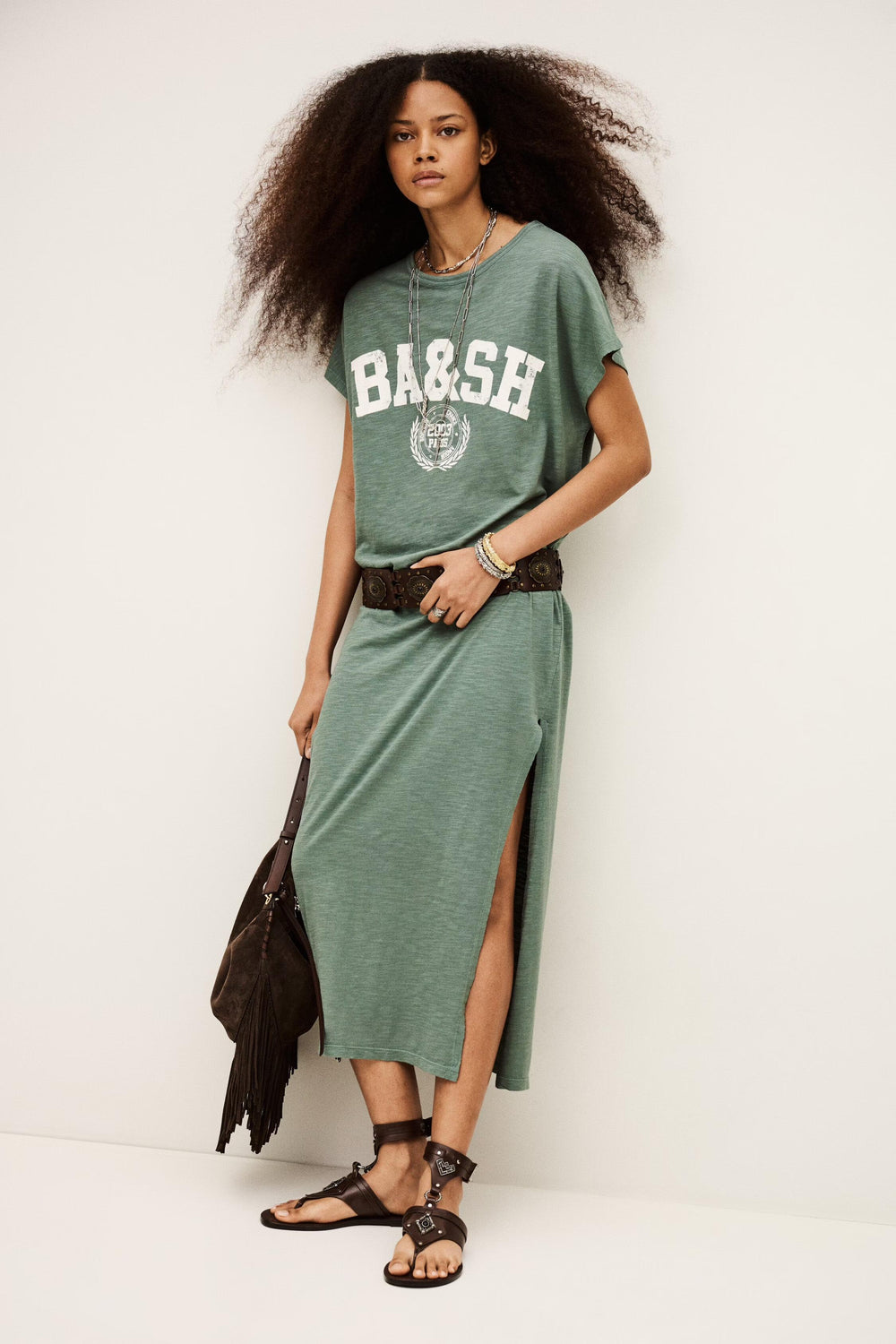 T-Shirt Dress Civia Green
