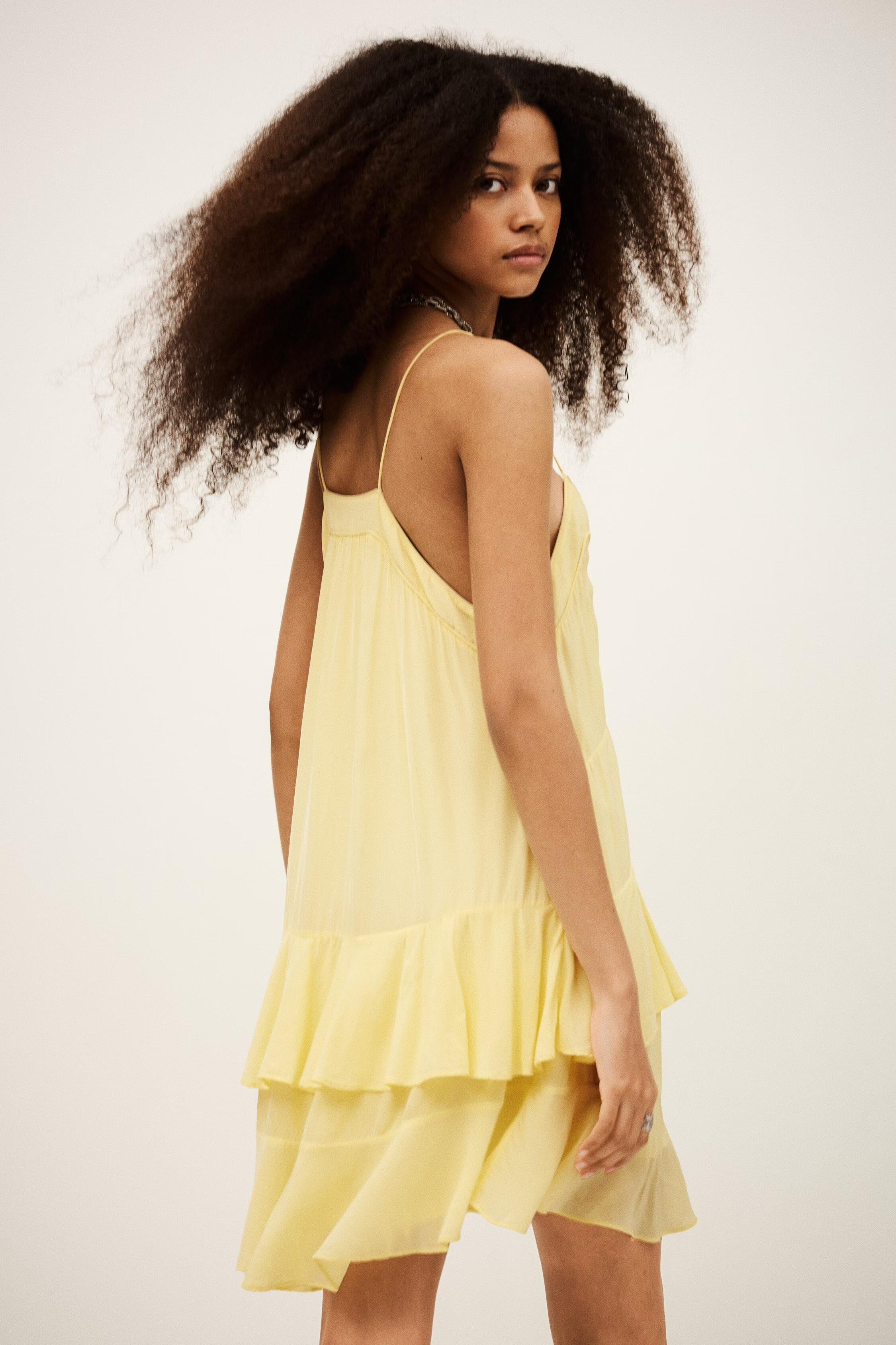 Mini Dress Bilona Yellow