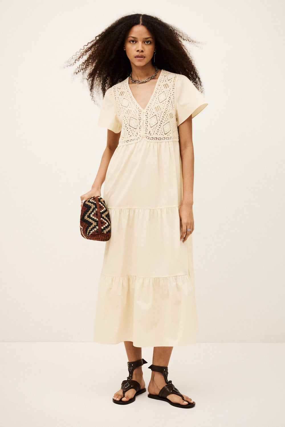Midi Dress Sandy Off-White