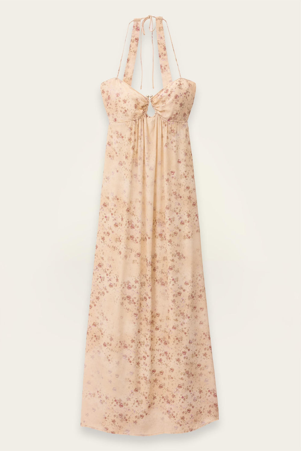 Open Back Maxi Dress Natz Off-White