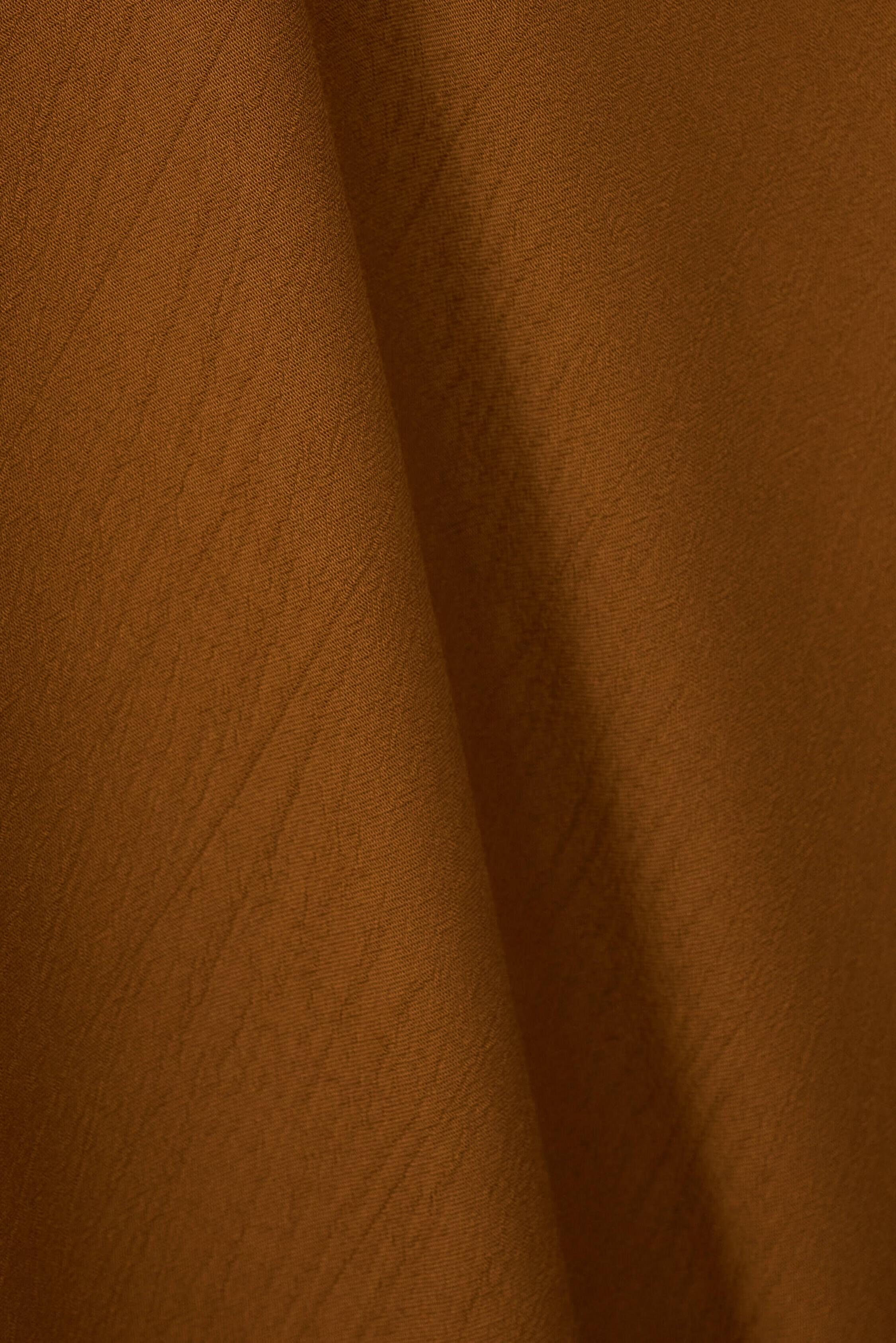 Fluid Viscose Backless Dress Hany Brown