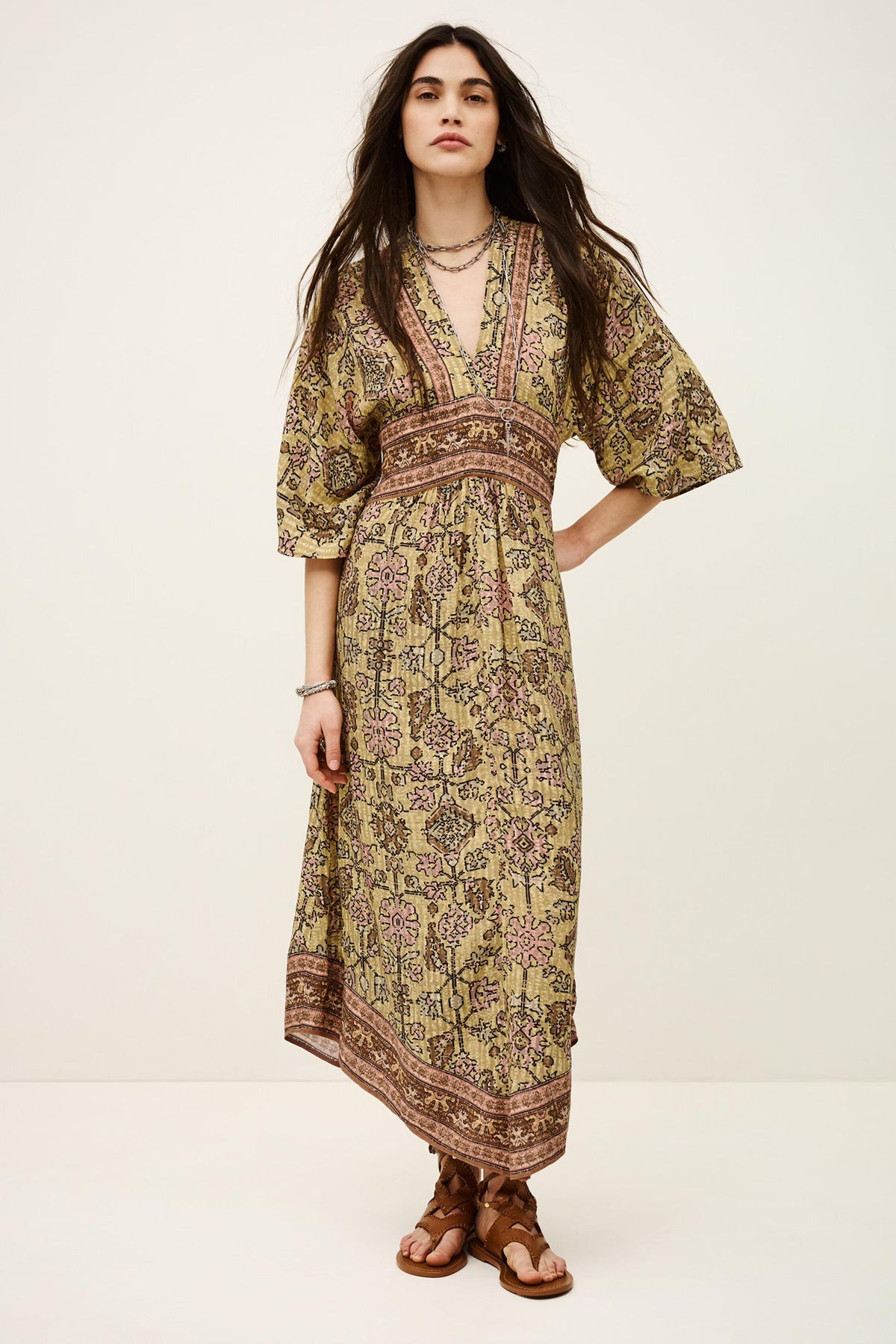 Midi Dress Pipa Yellow