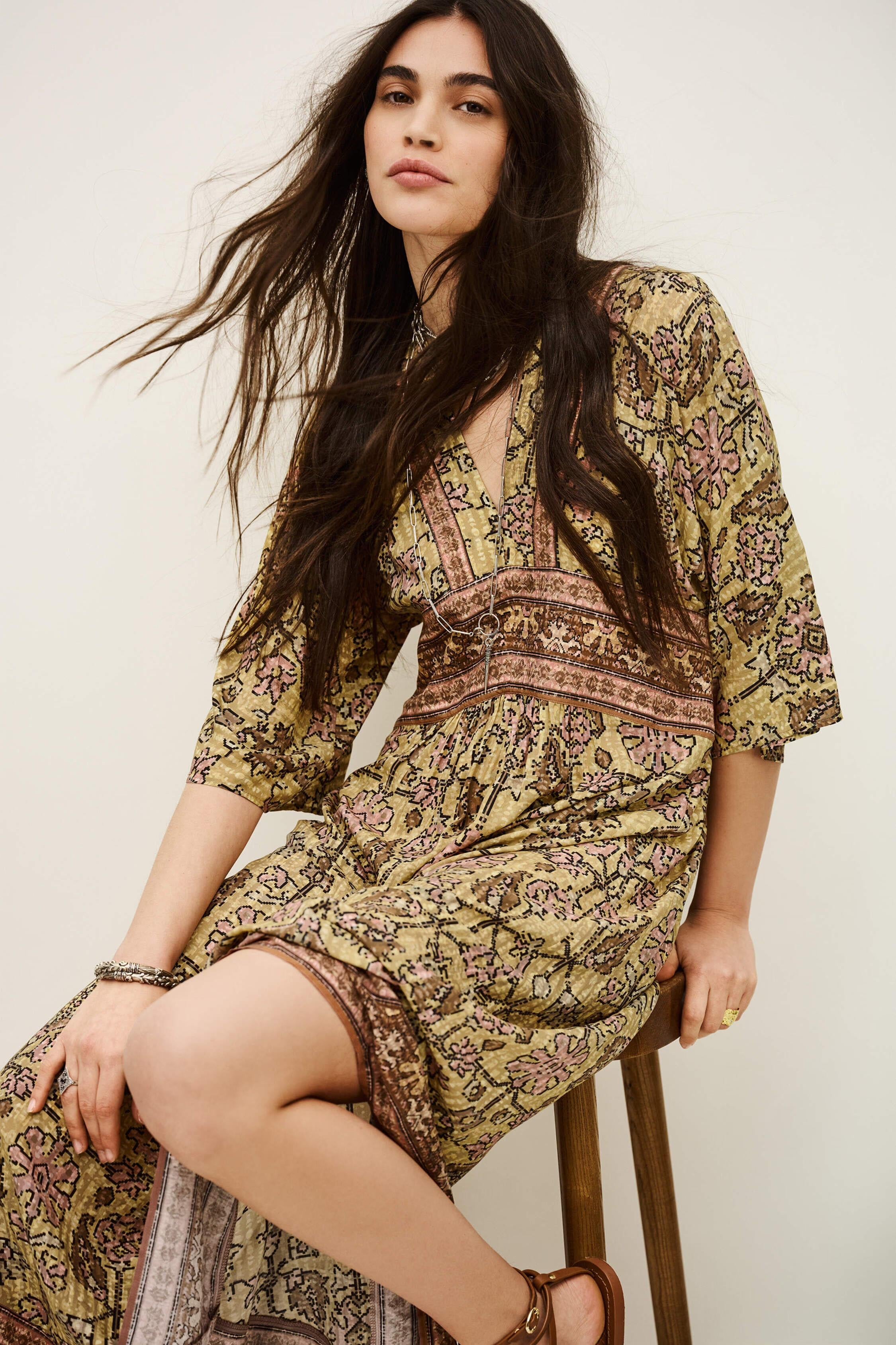 Midi Dress Pipa Yellow