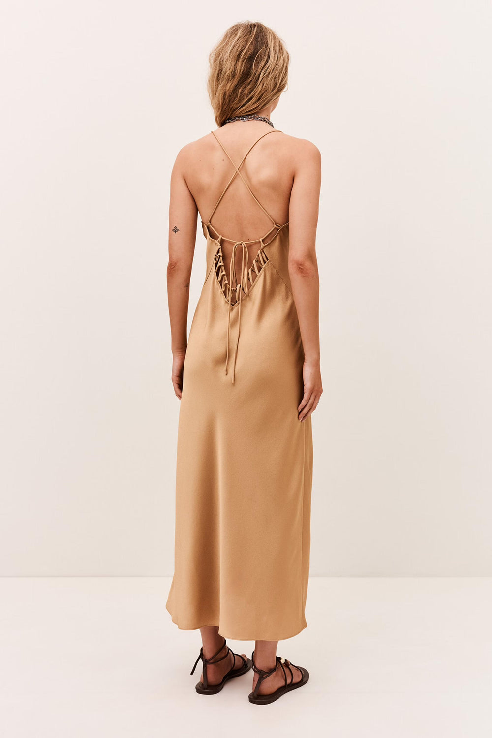 Midi Dress Ciana Brown