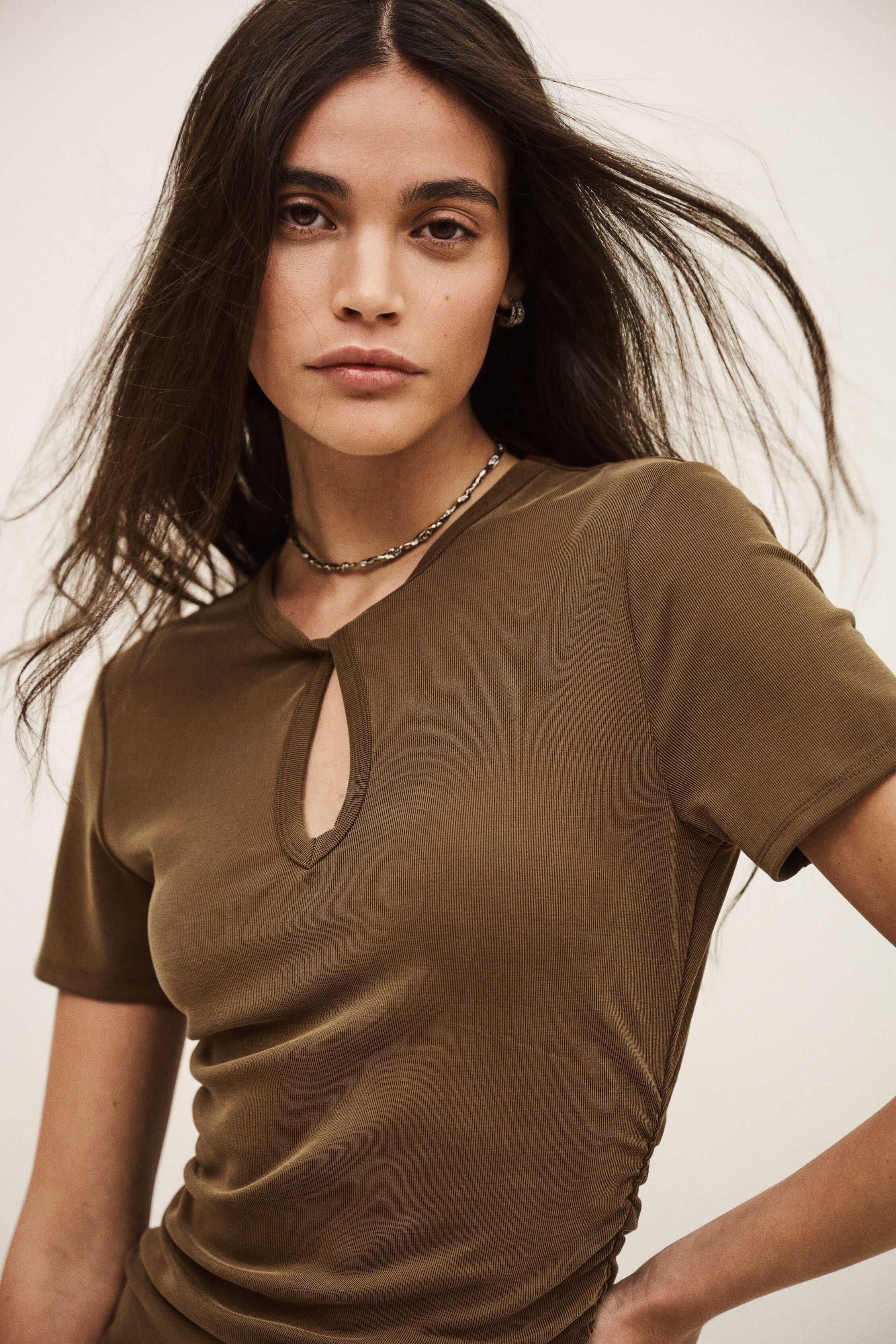 Jersey Mini Dress Beona Brown