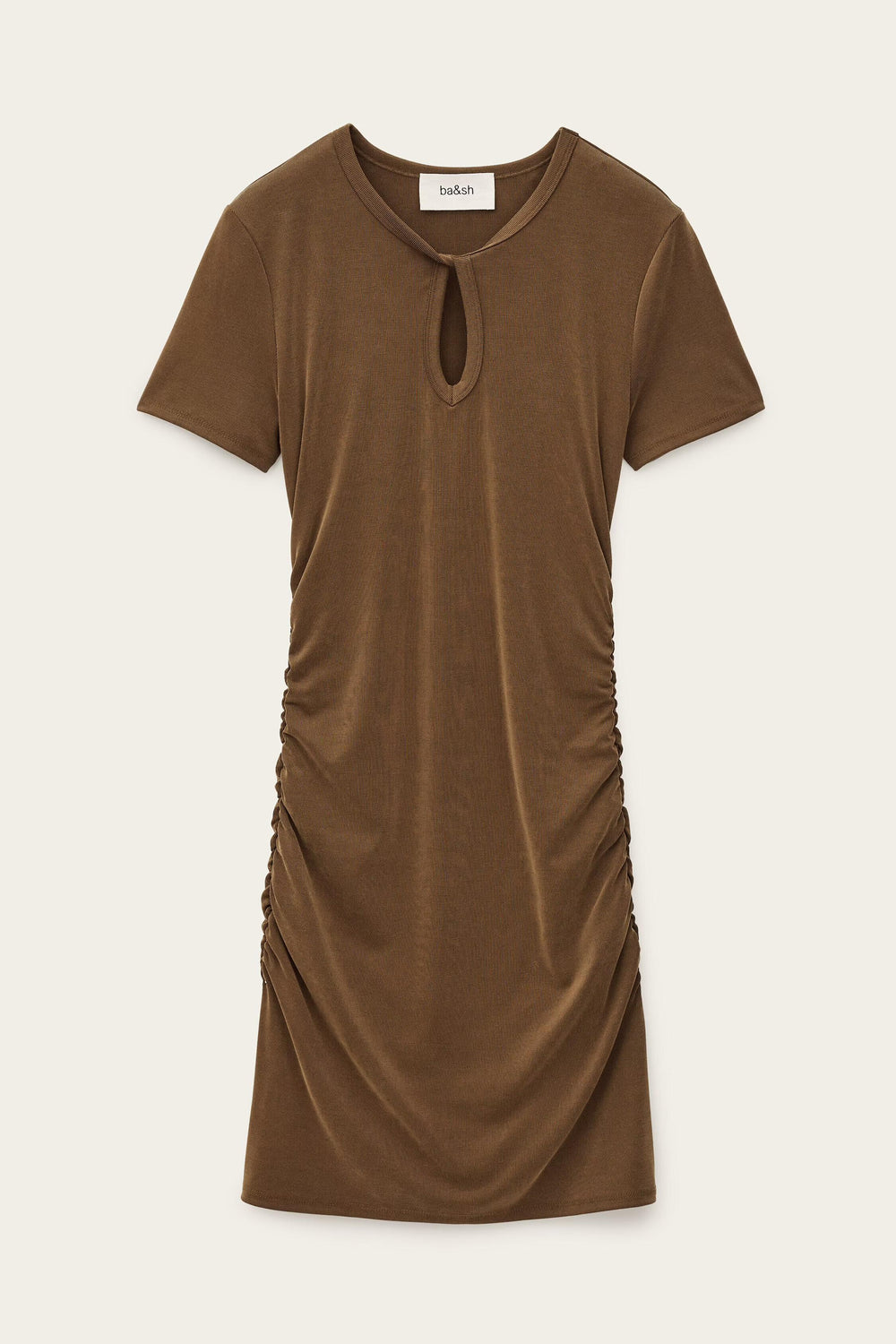 Jersey Mini Dress Beona Brown
