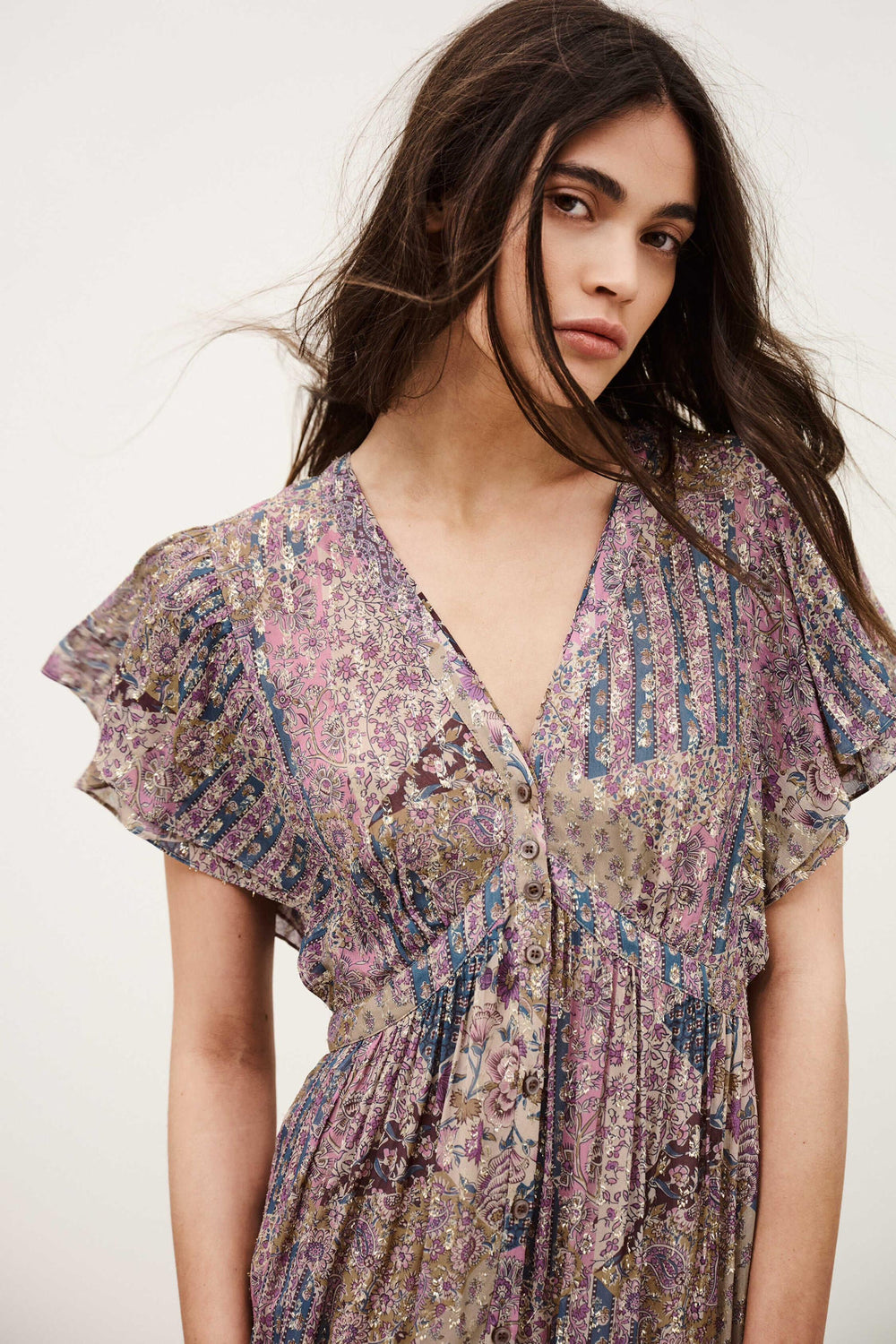 Midi Dress Pareta Pink