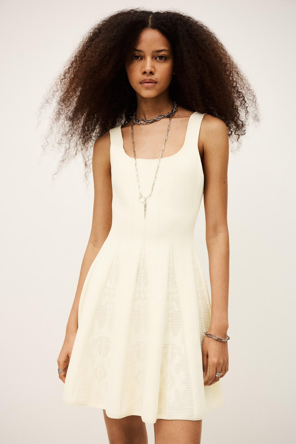 Mini Dress Cattana Off-White