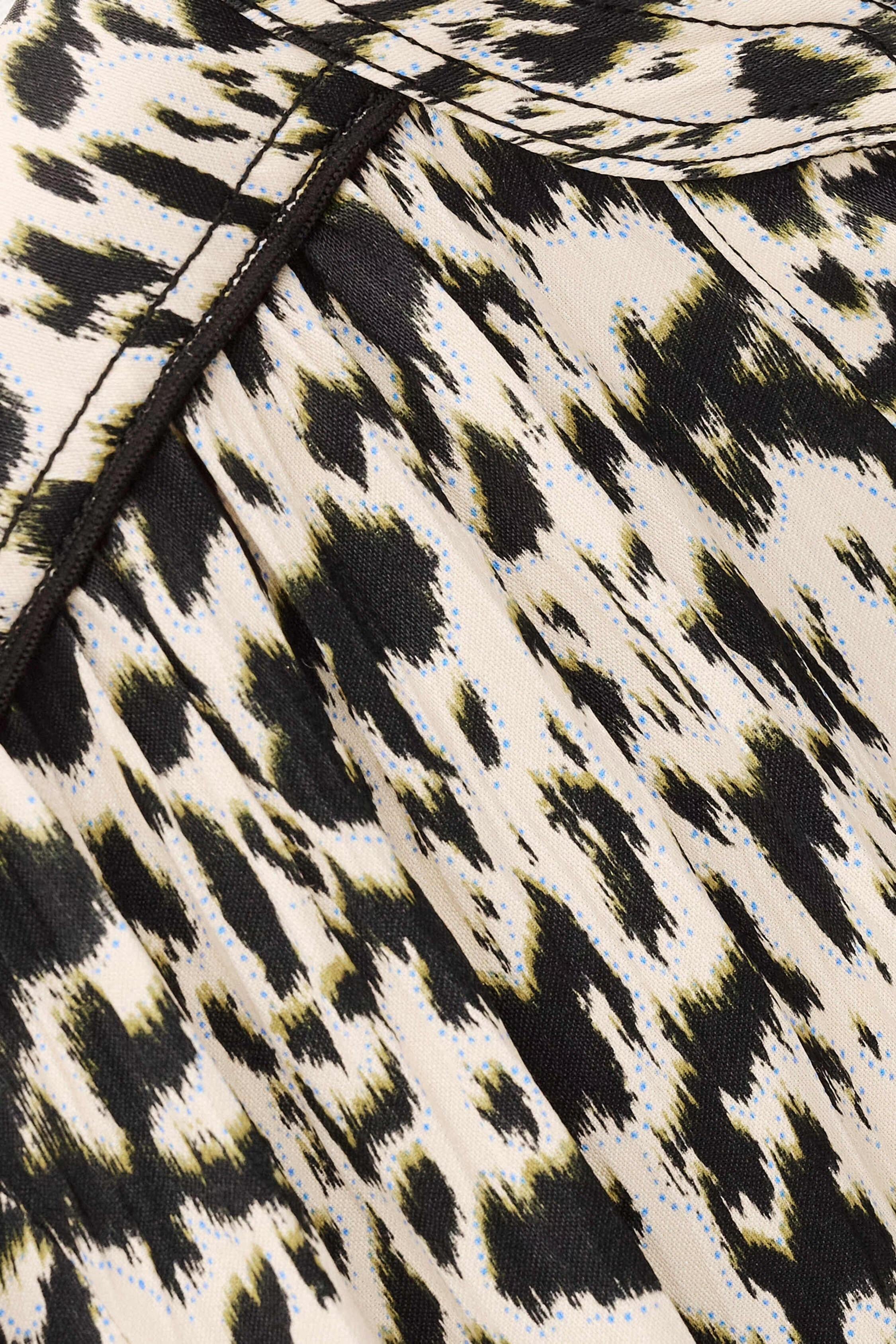 Patterned Mini Dress Perla Off-White