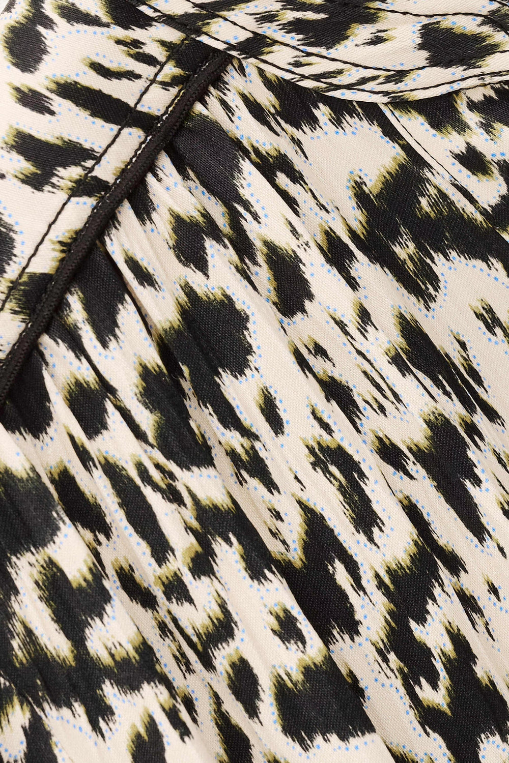 Patterned Mini Dress Perla Off-White