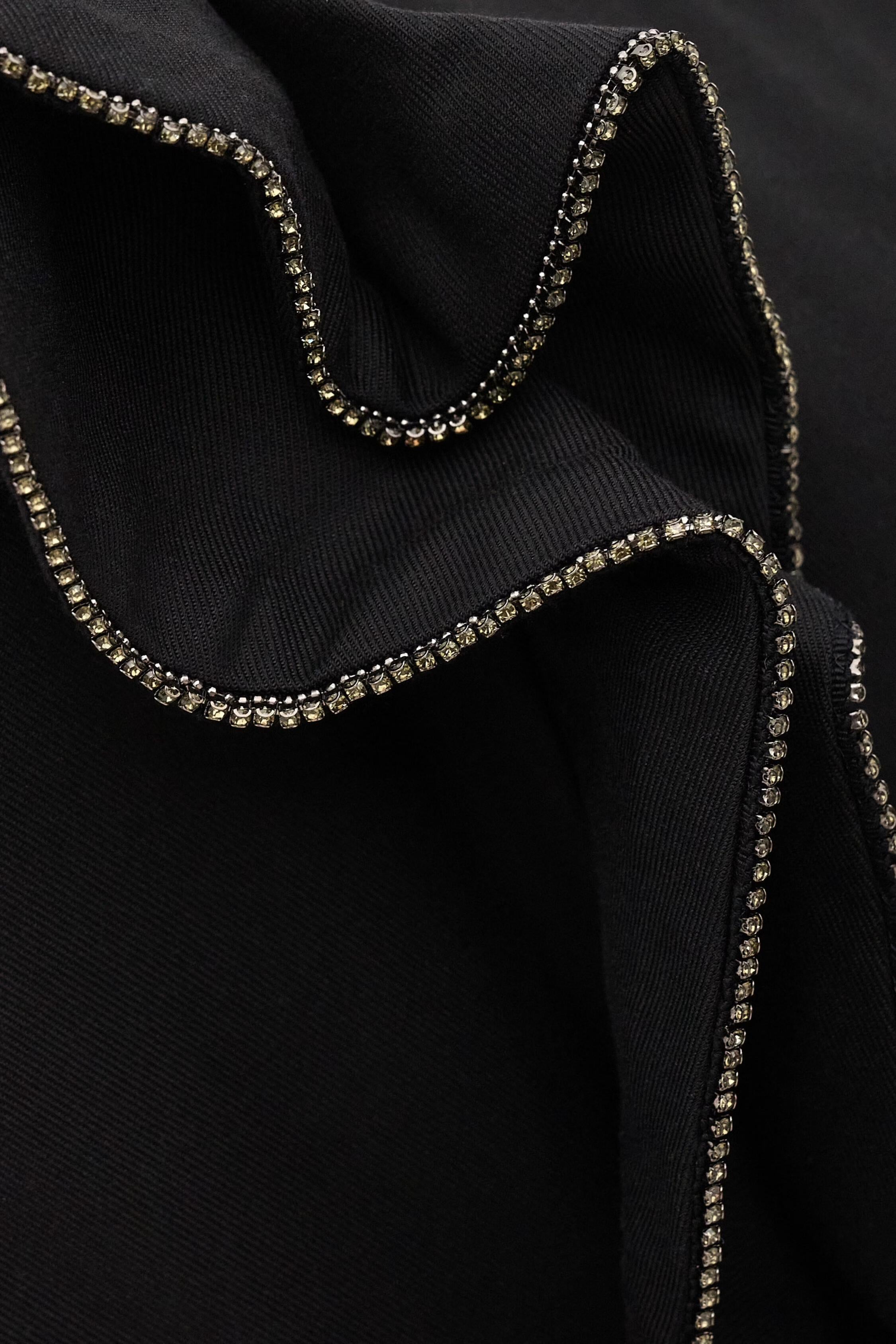 One-Shoulder Ruffle Dress Silla Black