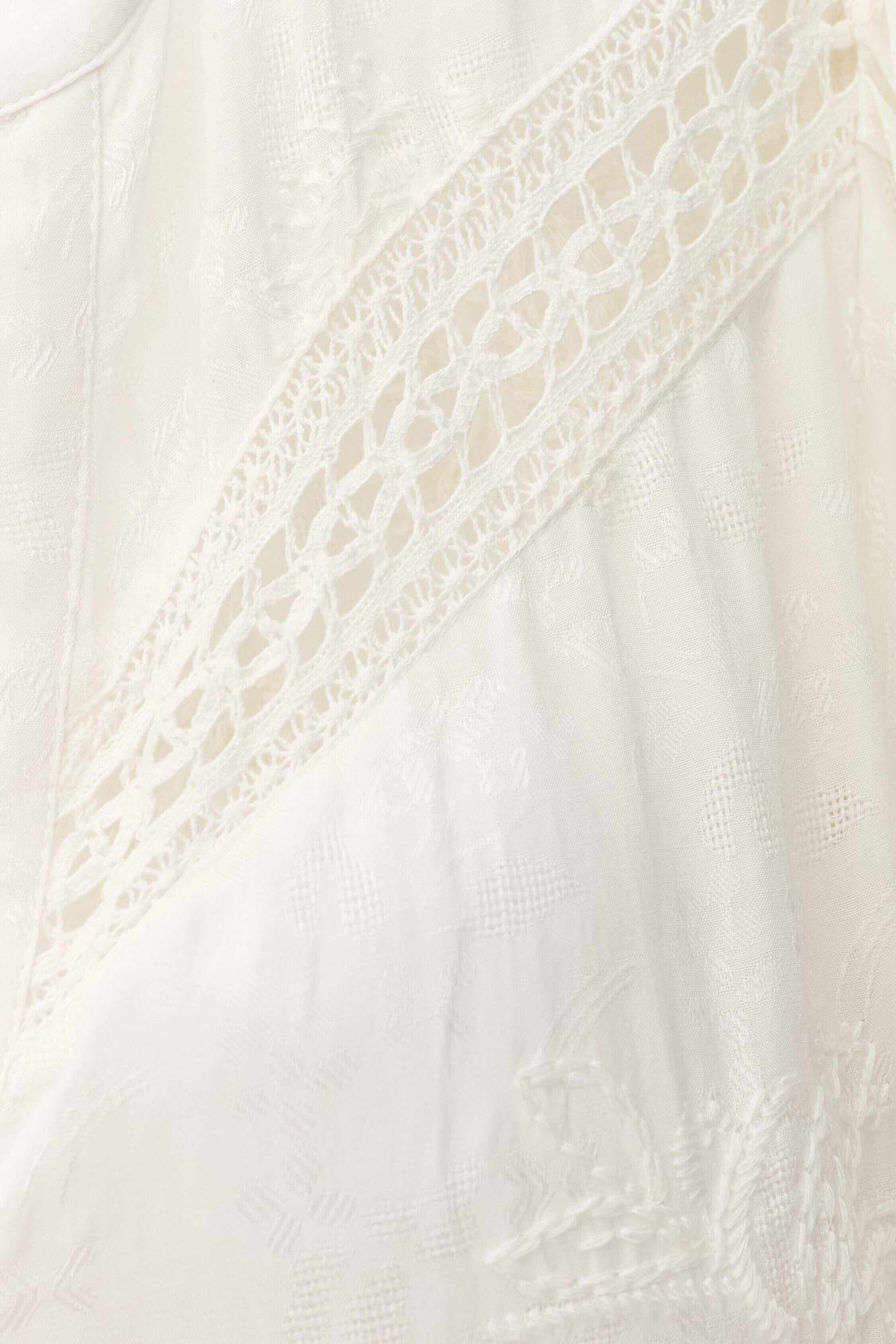 Jacquard Midi Dress Prisco Off-White