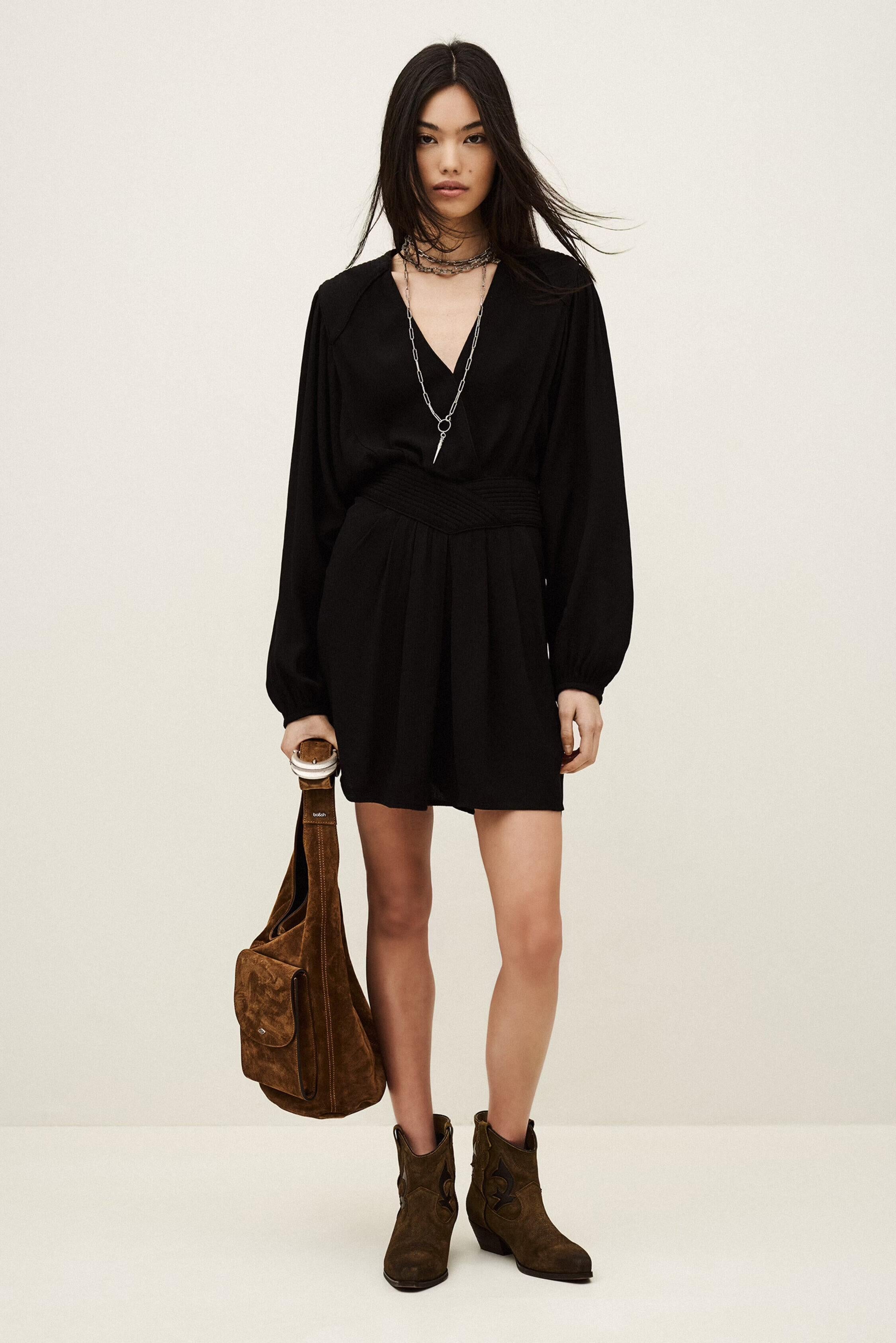 Mini Wrap Dress Alana Black