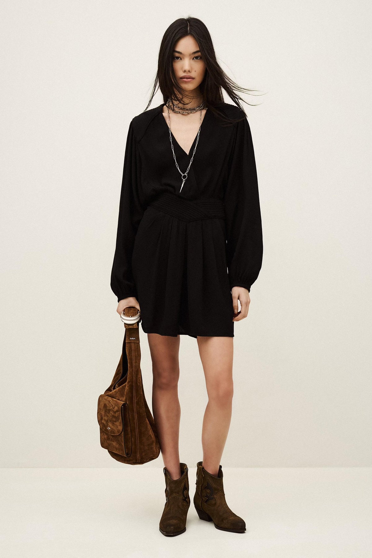 Mini Wrap Dress Alana Black