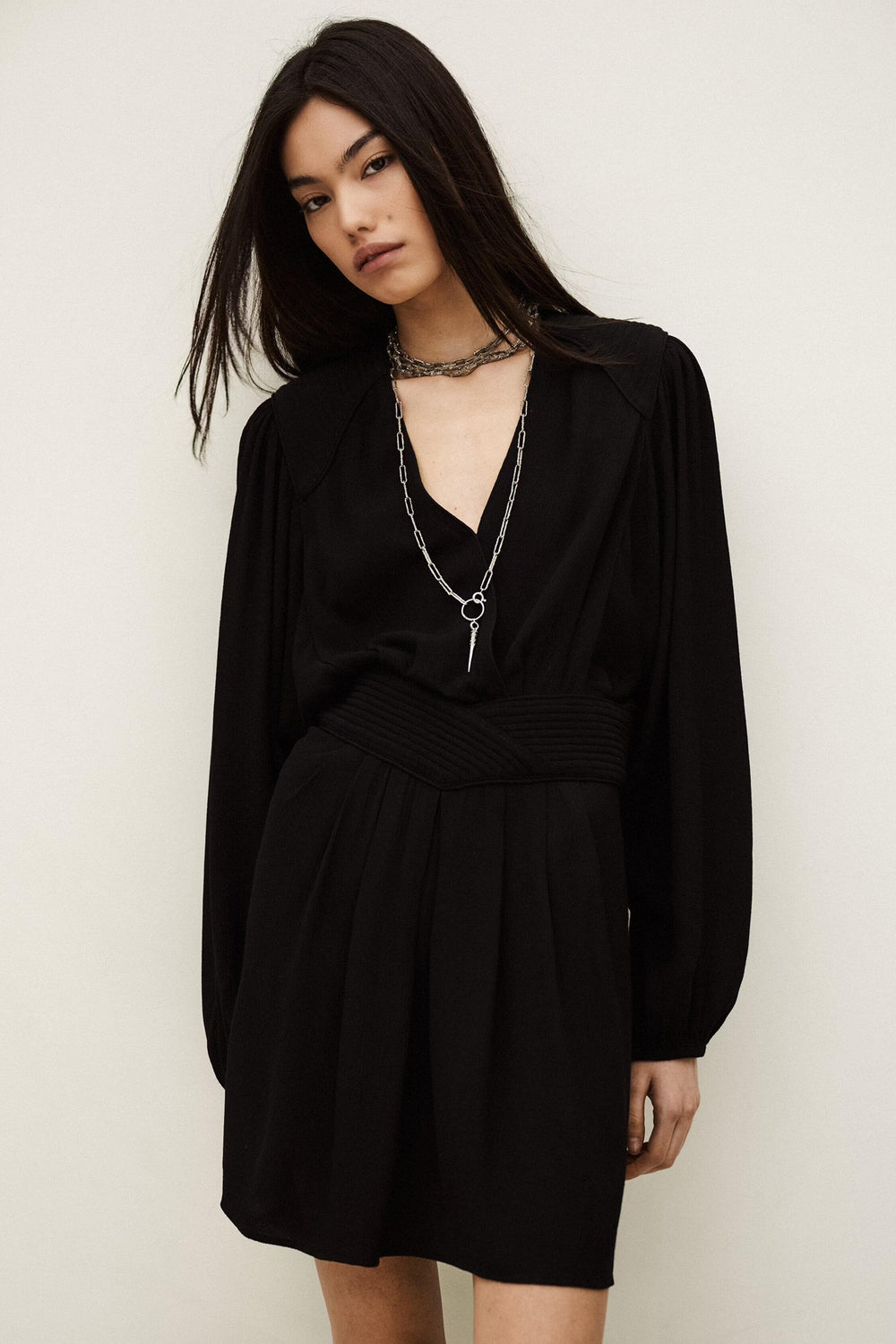 Mini Wrap Dress Alana Black