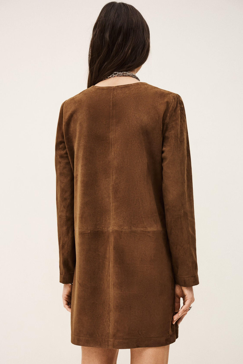 Suede Mini Dress Seda Brown