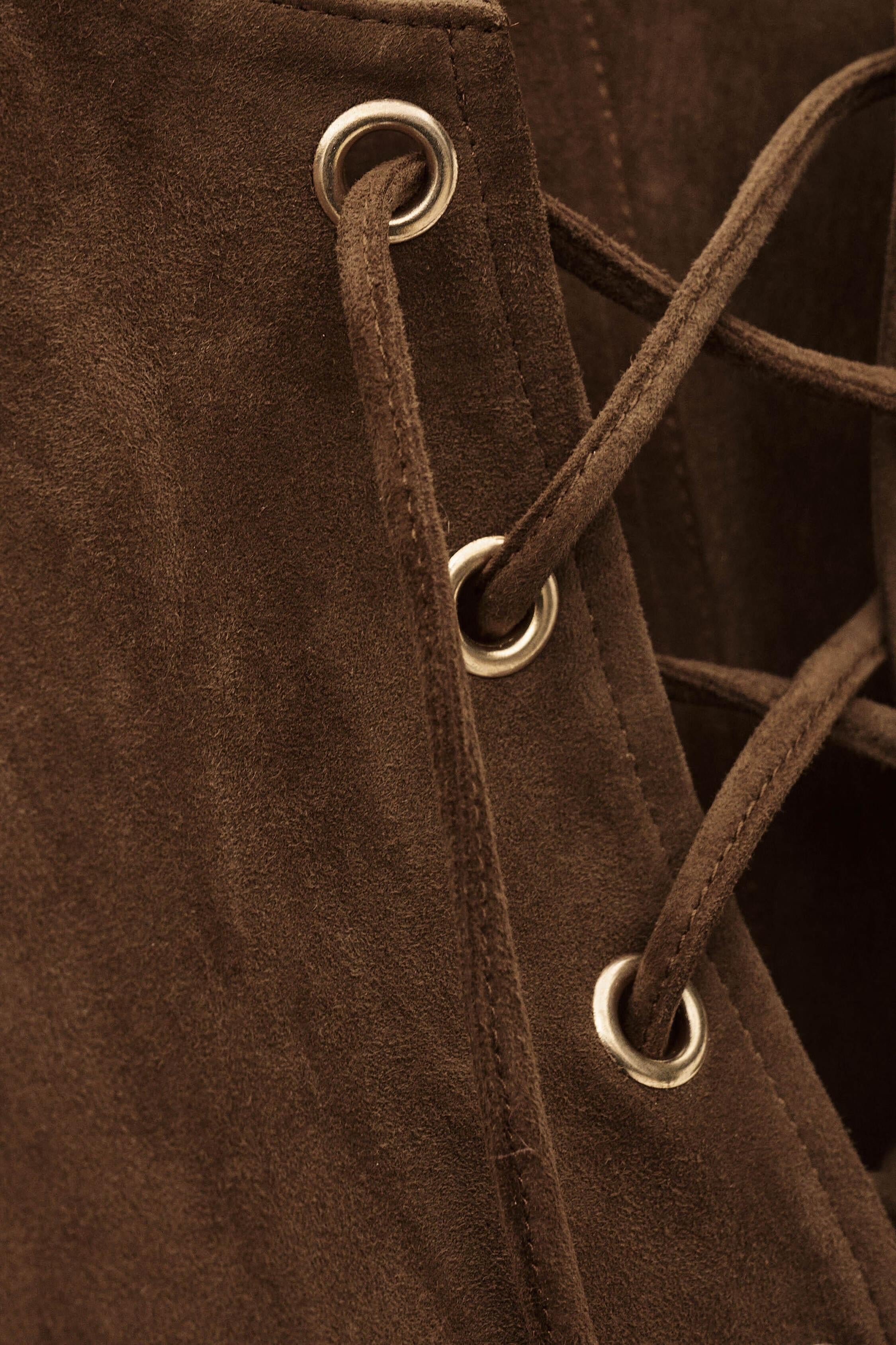 Suede Mini Dress Seda Brown