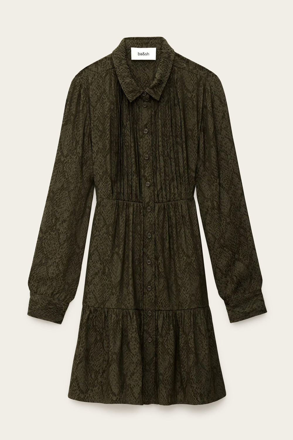 Mini Shirt Dress Rosyna Green