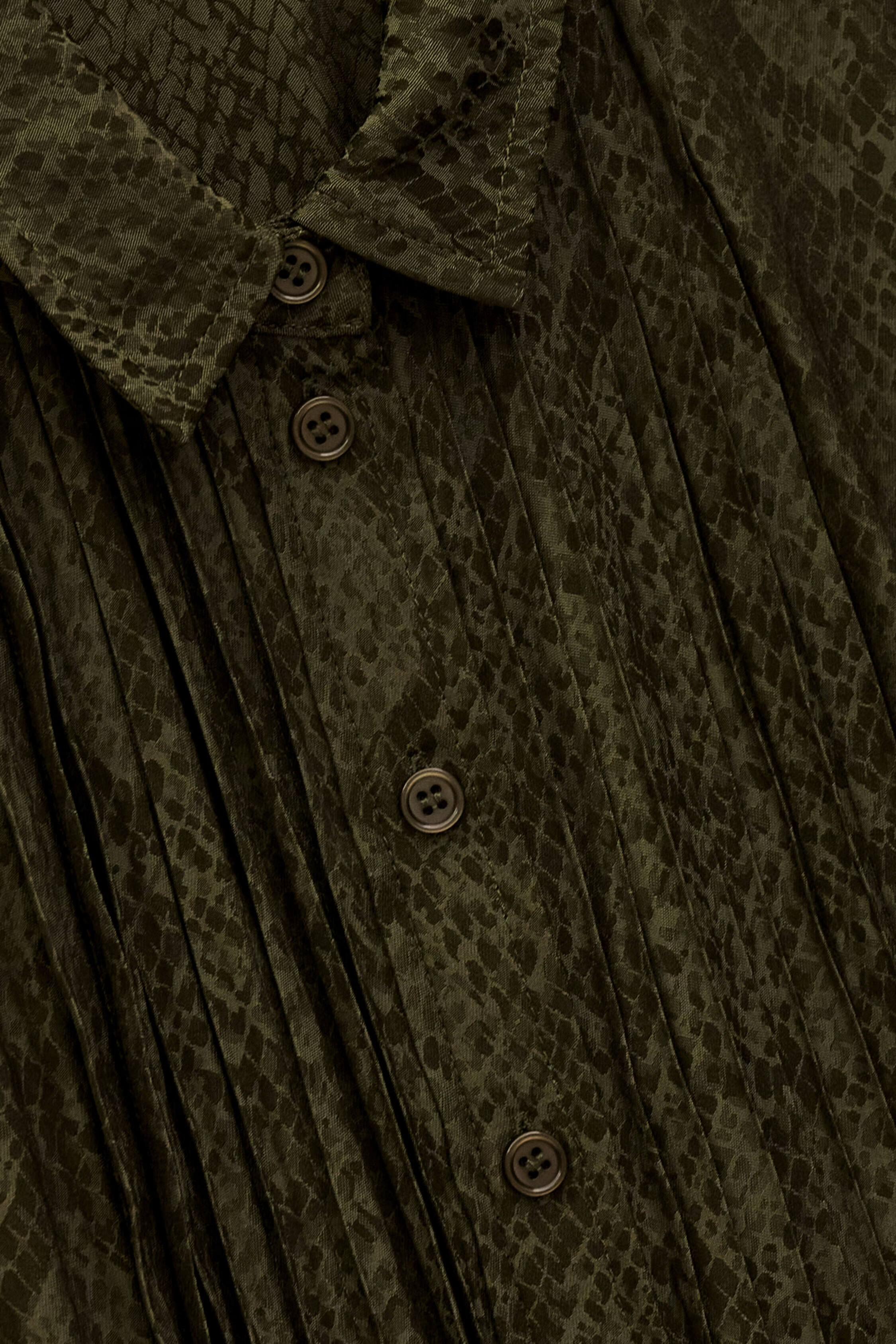 Mini Shirt Dress Rosyna Green