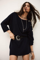 Cashmere Sweater Dress Coleen Blue
