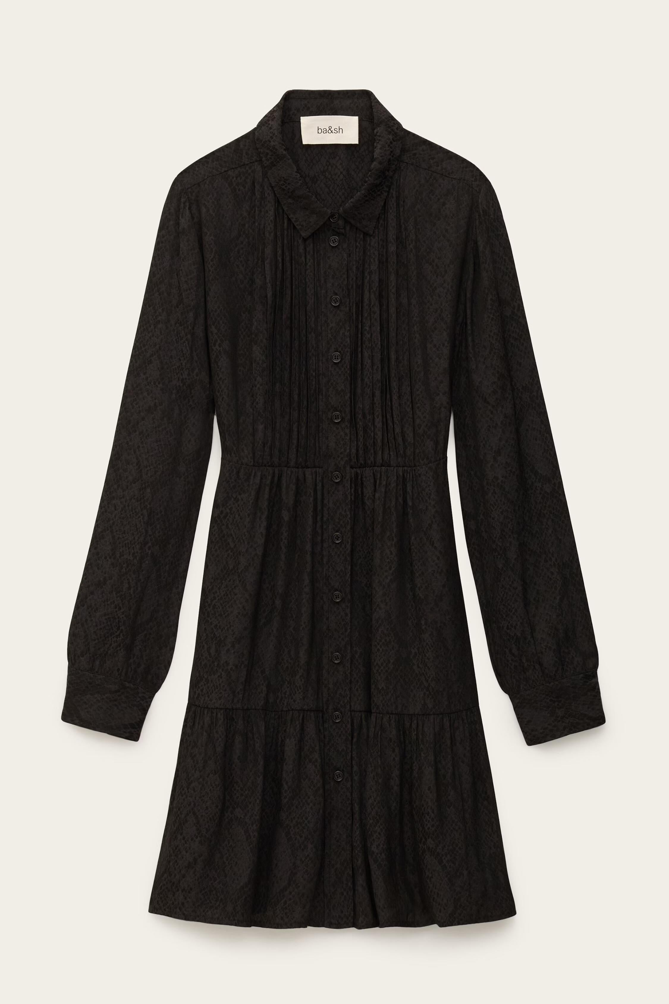 Mini Shirt Dress Rosyna Black
