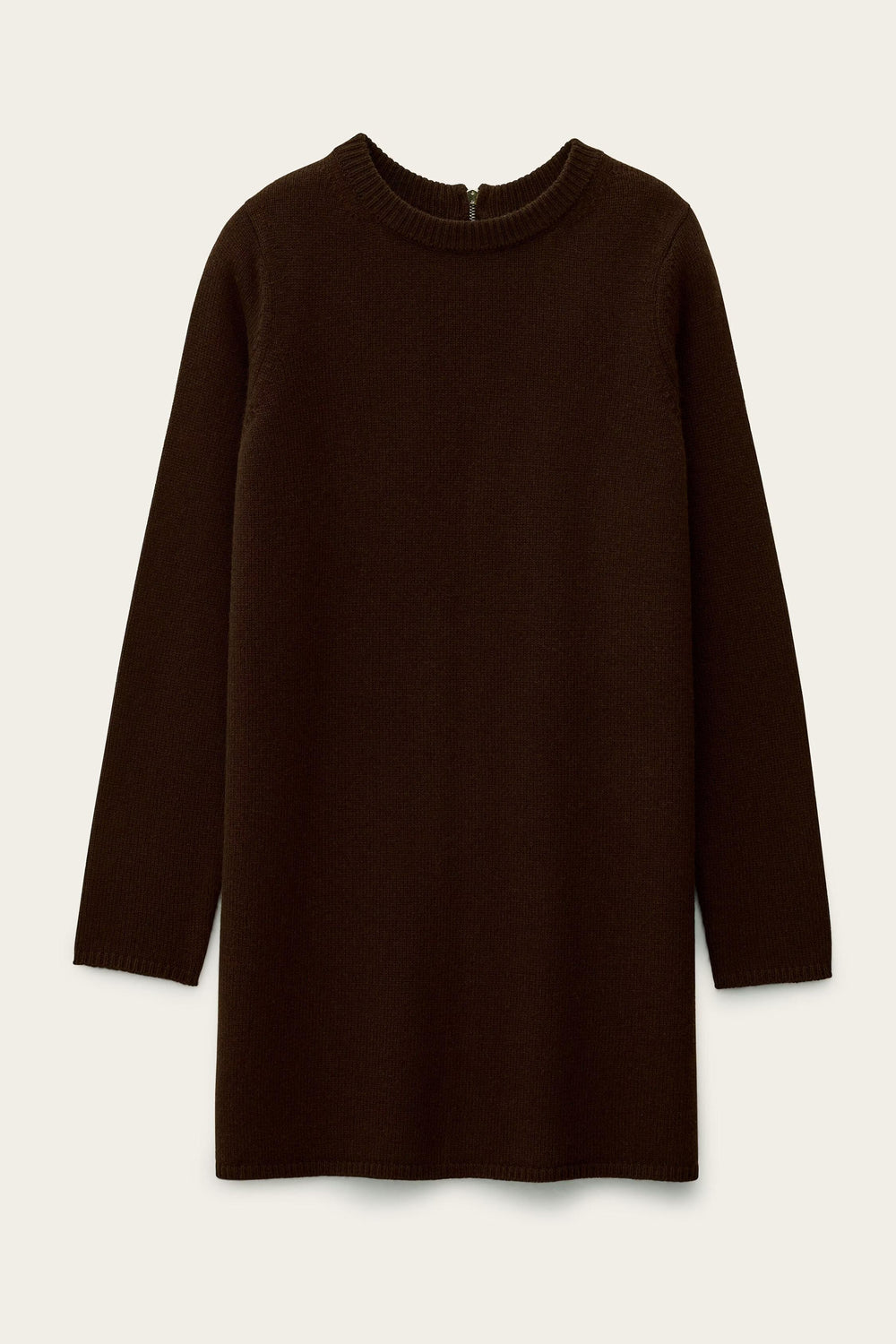 Knit Pullover Dress Ates Brown