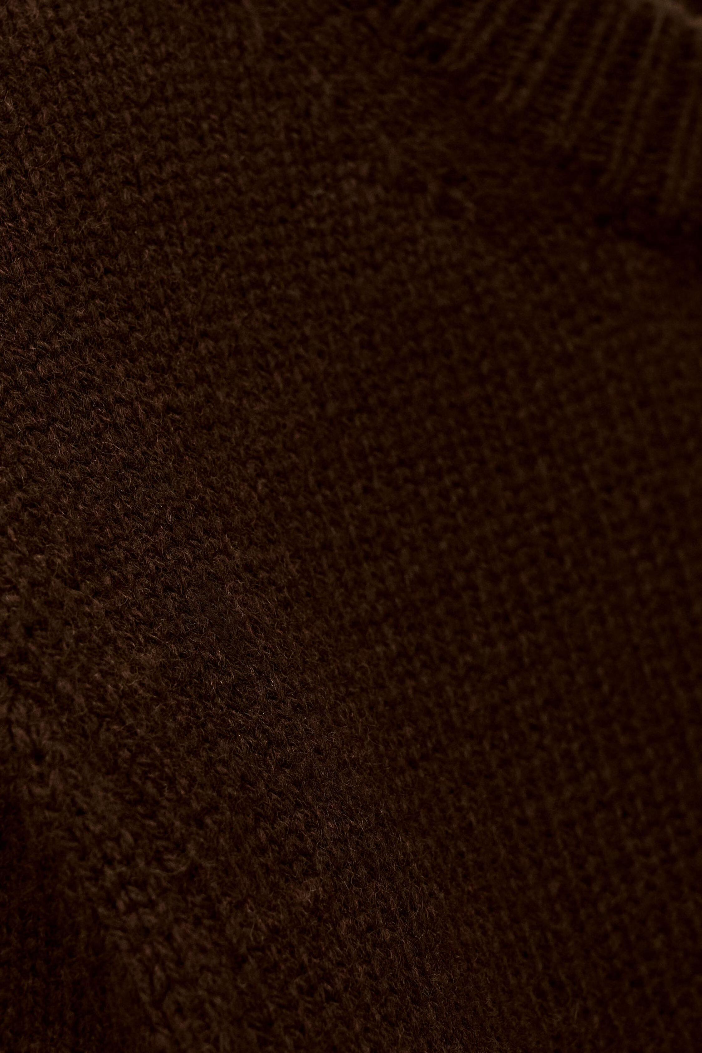 Knit Pullover Dress Ates Brown