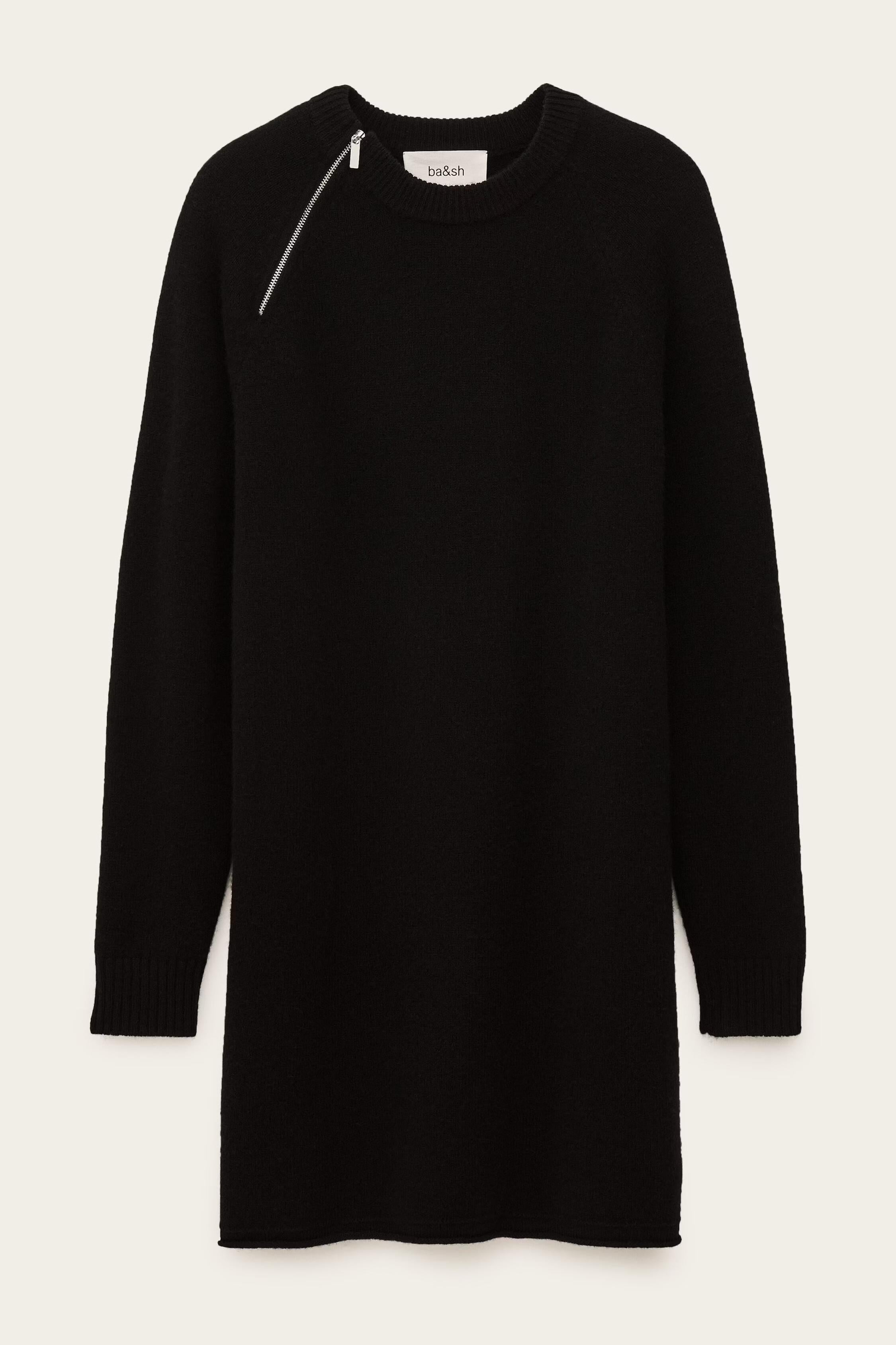 Wool Mini Dress Cheima Black