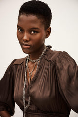 Short Dress Cyriala Brown