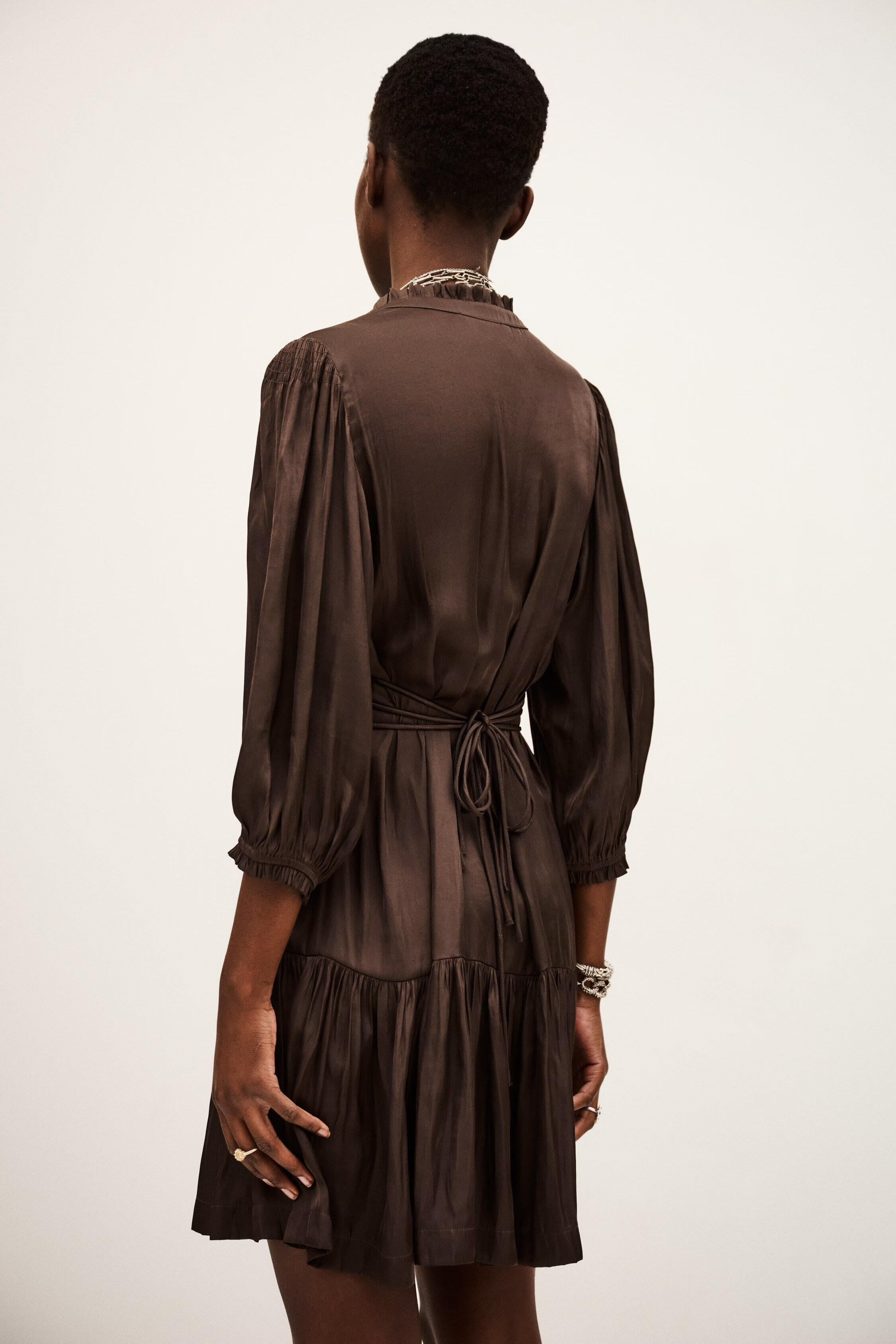 Short Dress Cyriala Brown