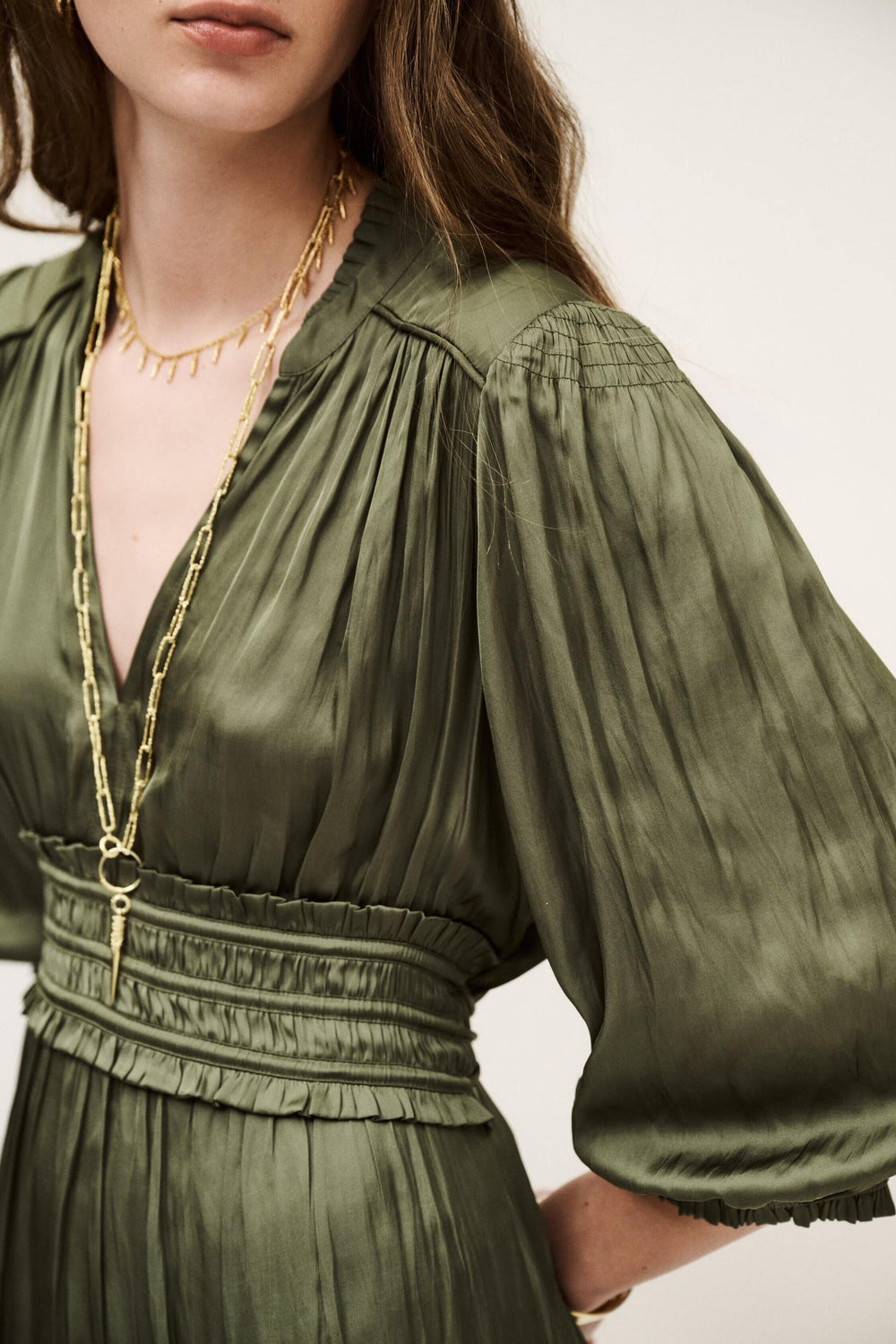Short Dress Cyriala Green