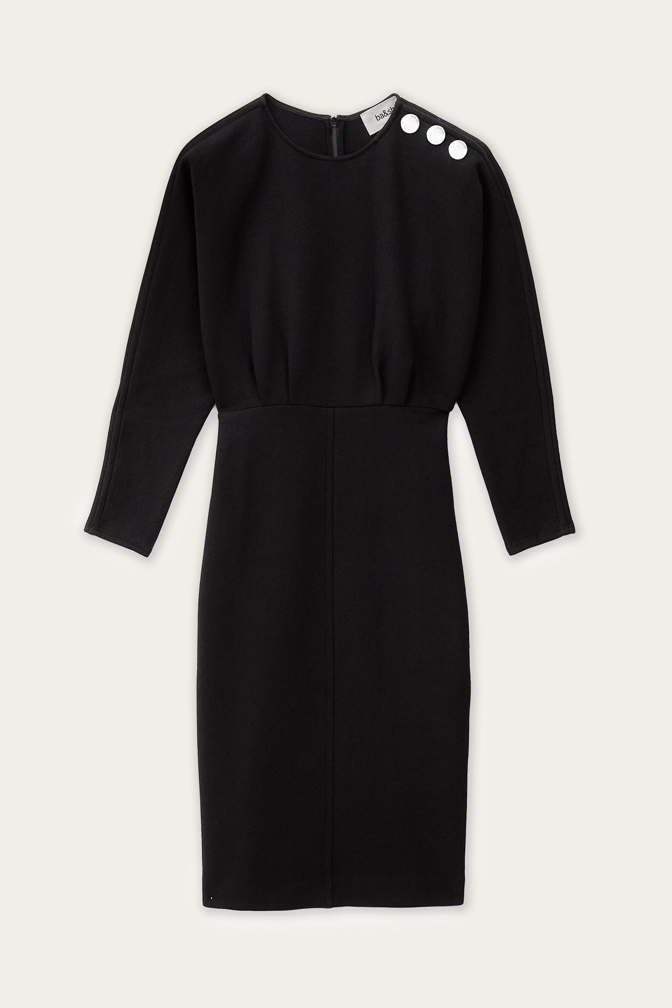 Elegant Midi Dress Bryt Black