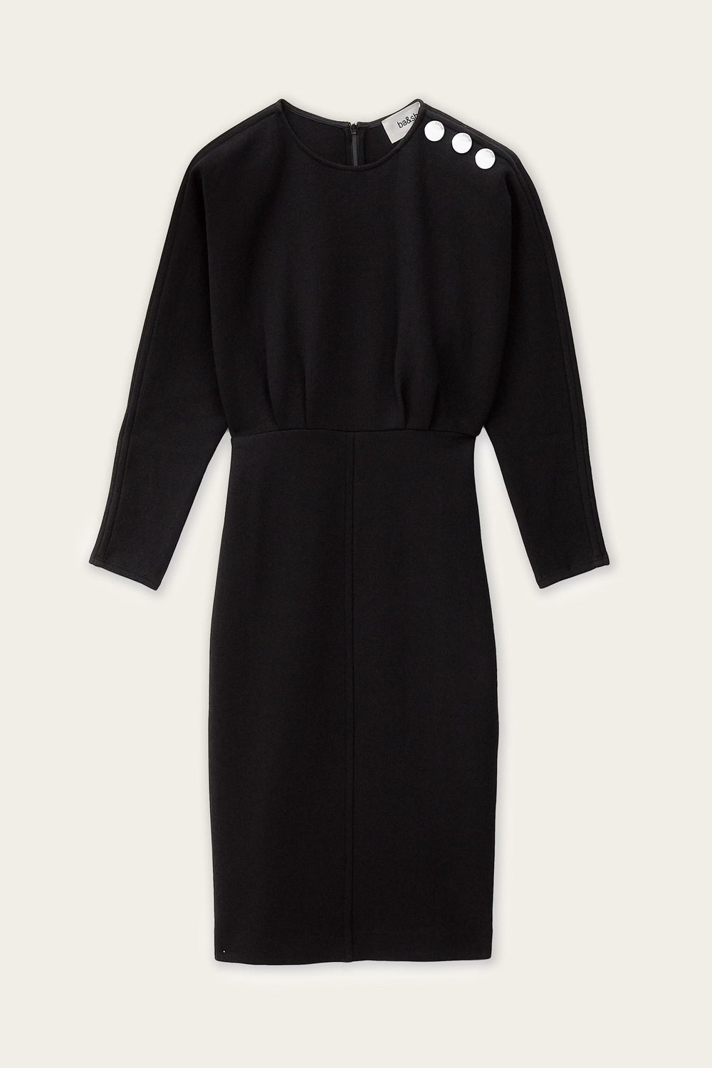 Elegant Midi Dress Bryt Black