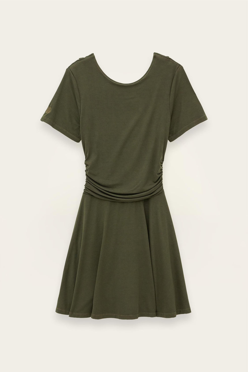 Patterned Mini Dress Aura Green
