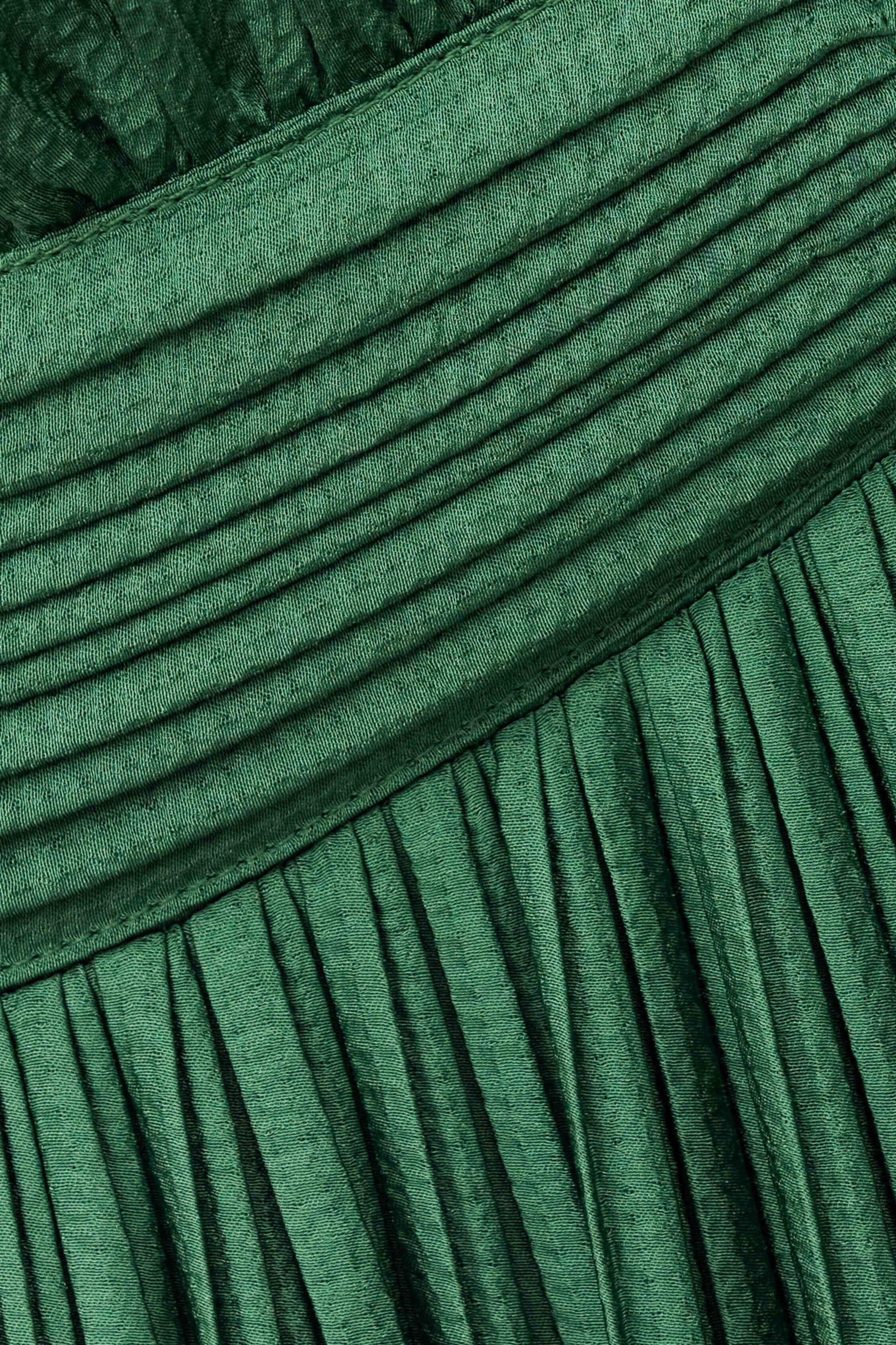 Satin Maxi Dress Wasta Green