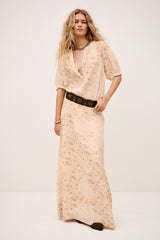 Patterned Maxi Skirt Nattalina Off-White