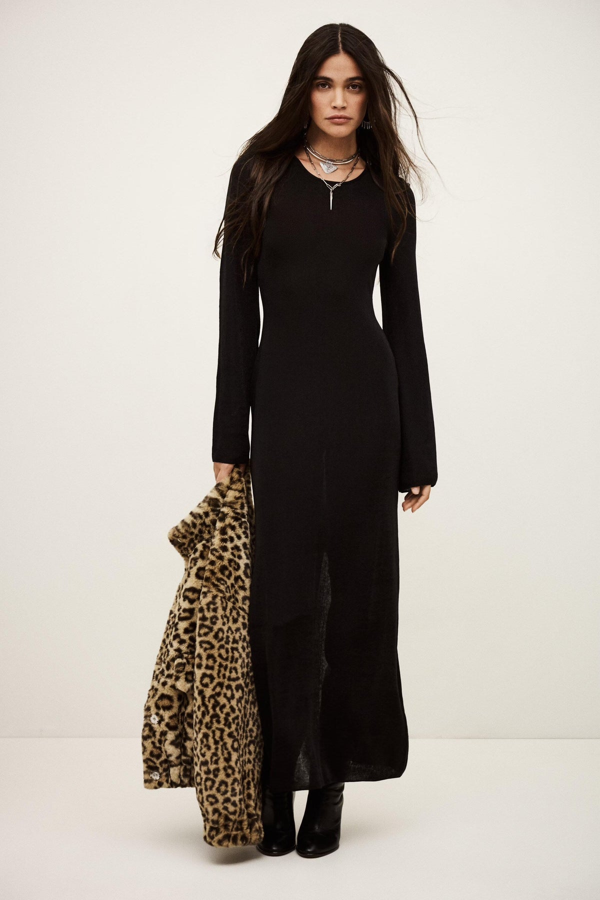 Maxi Knit Dress Zimmie Black