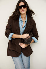 Long Tailored Blazer Mosty Brown