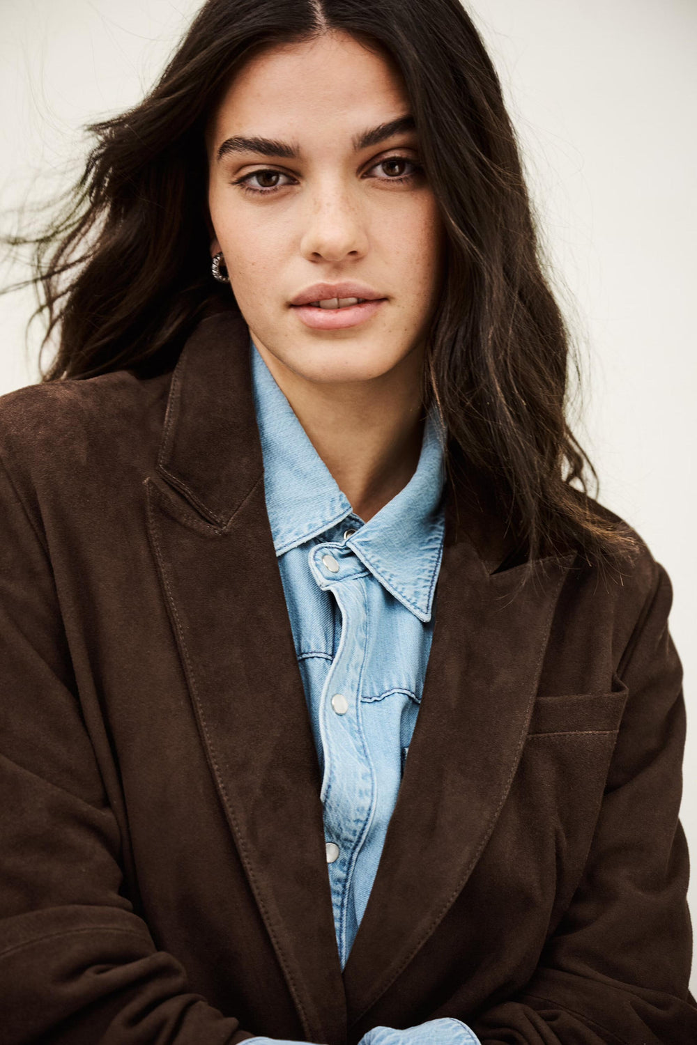 Long Tailored Blazer Mosty Brown