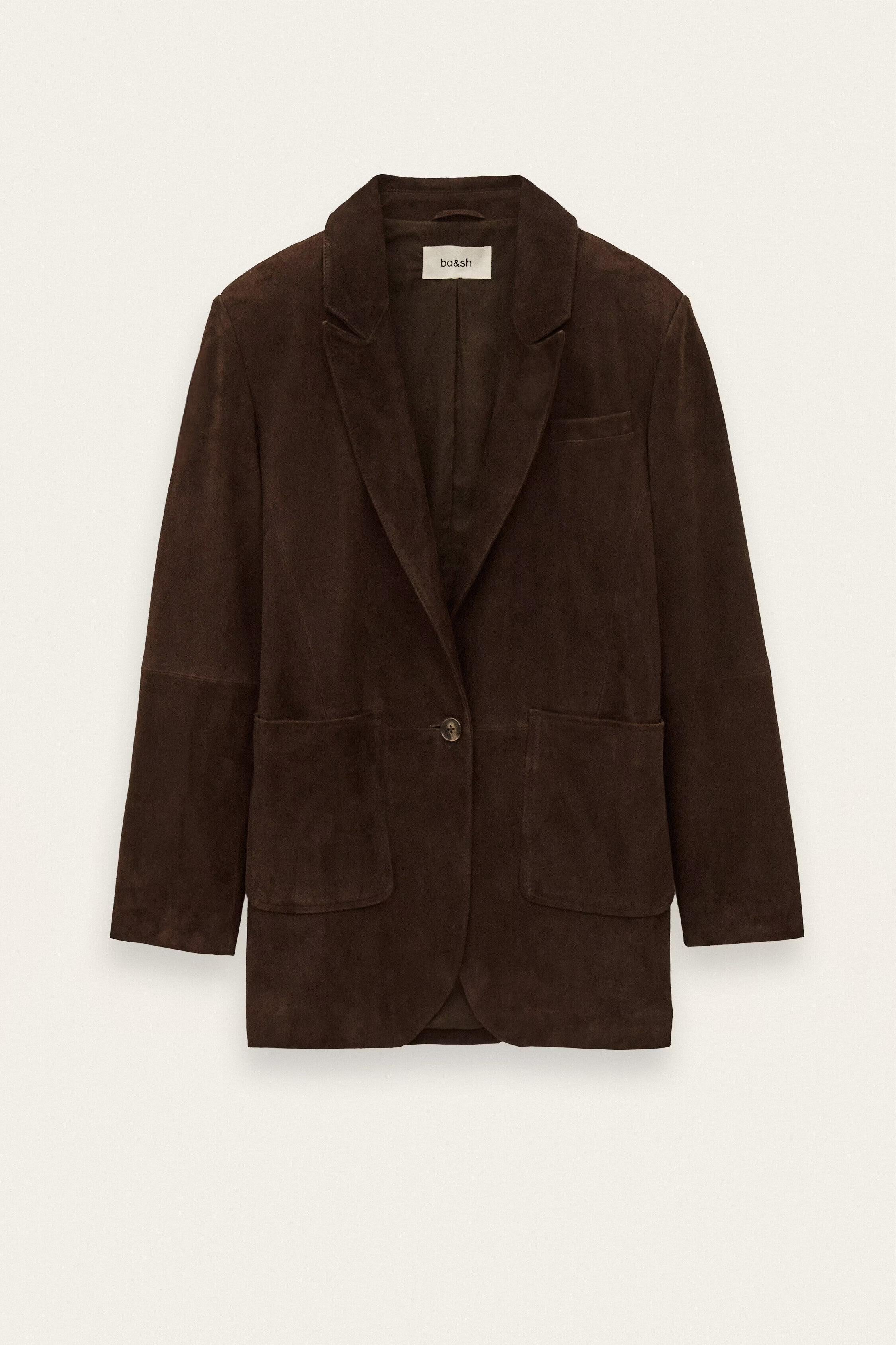 Long Tailored Blazer Mosty Brown