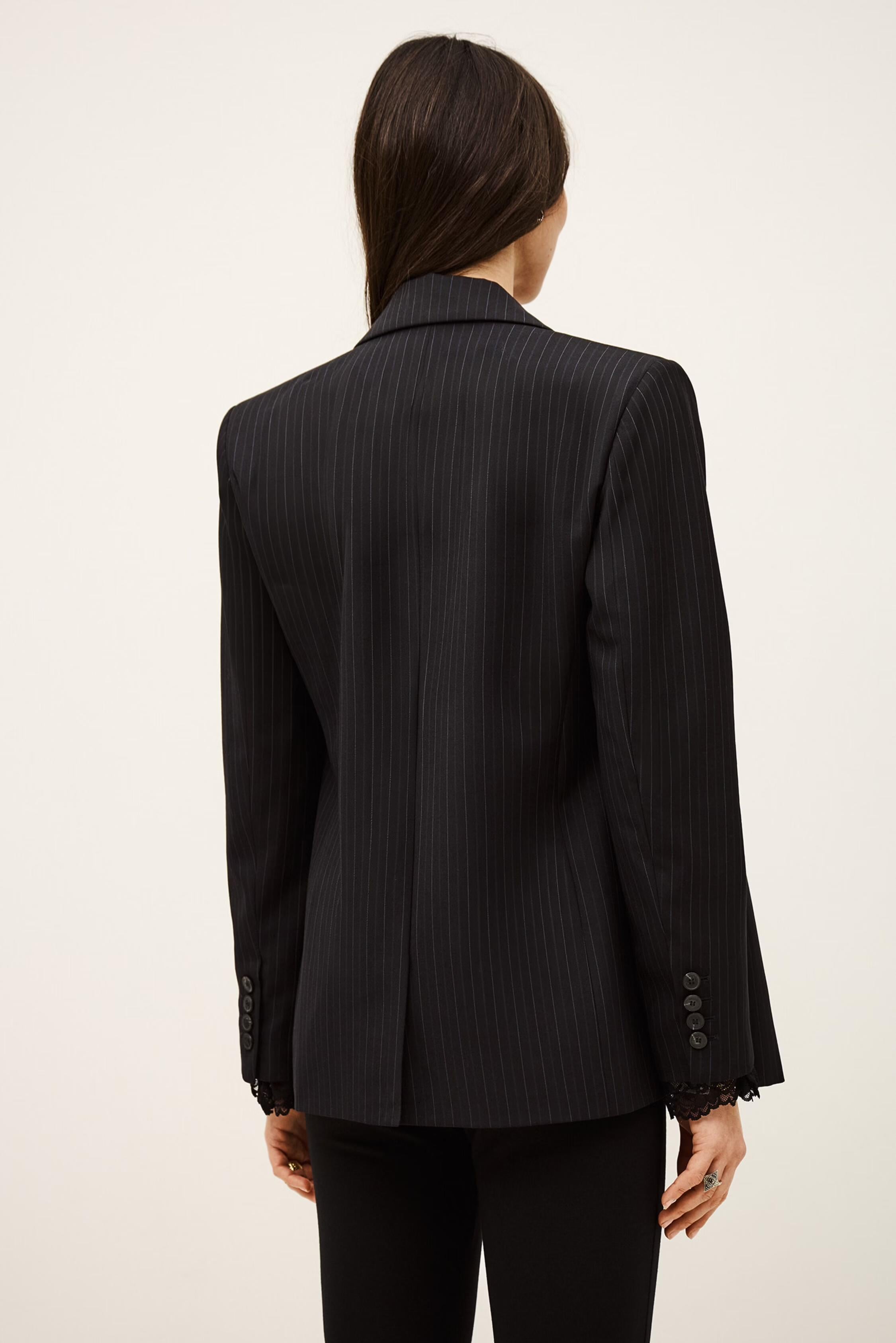 Striped Tailored Jacket Coline Blue
