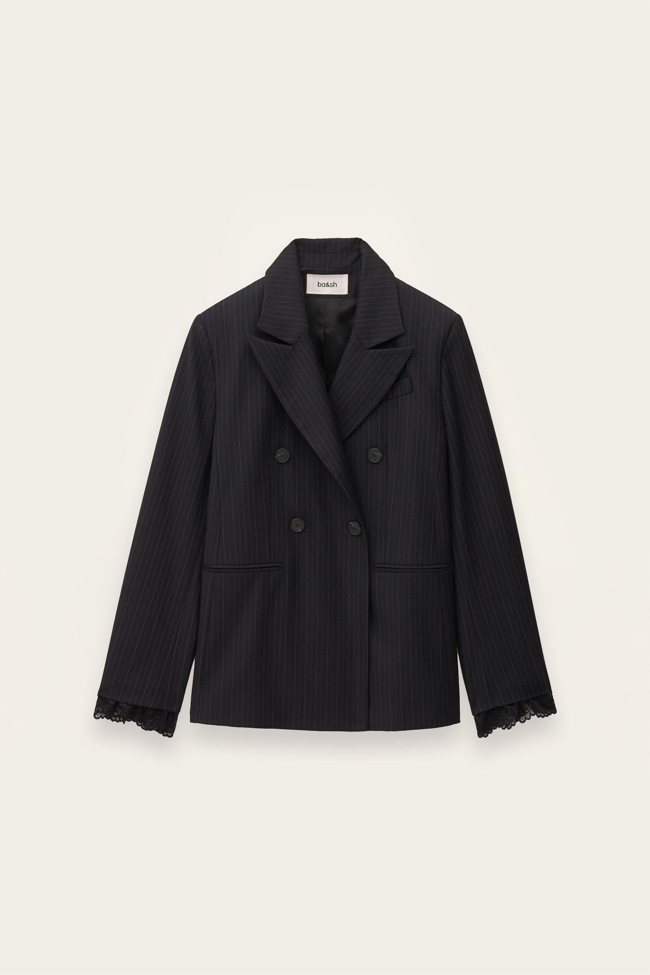 Striped Tailored Jacket Coline Blue
